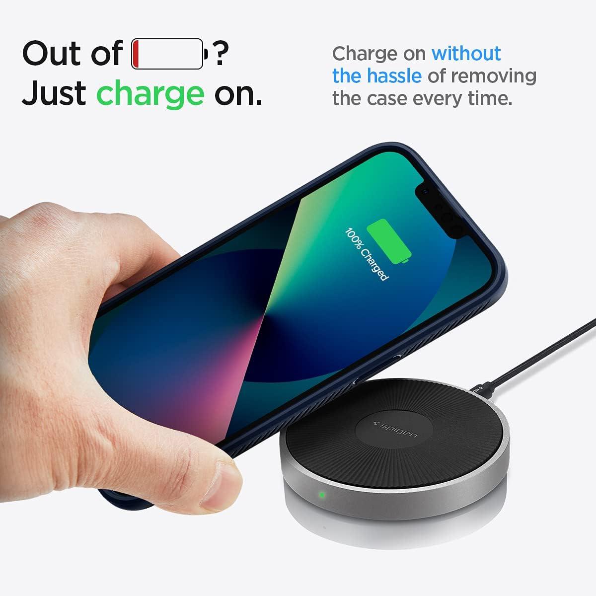 imageSpigen Liquid Air Designed for iPhone 14 Case 2022 MilitaryGrade Protection Matte BlackNavy Blue