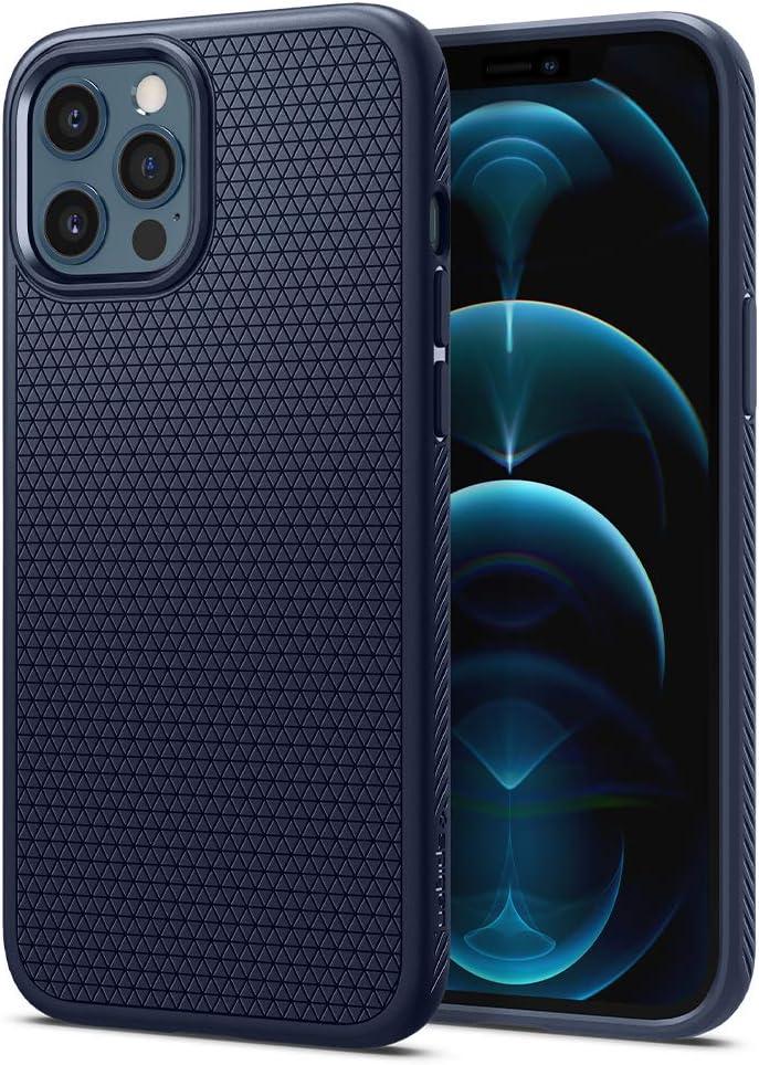 imageSpigen Liquid Air Designed for iPhone 14 Case 2022 MilitaryGrade Protection Matte BlackNavy Blue