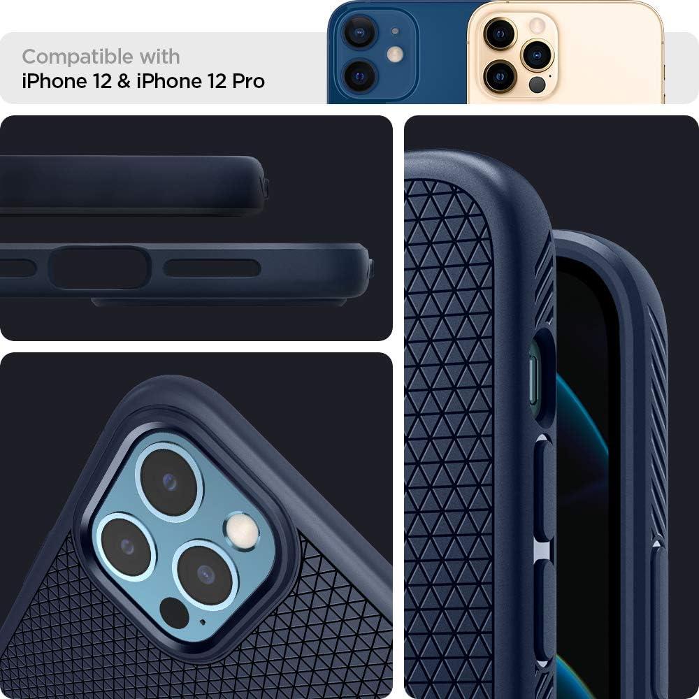 imageSpigen Liquid Air Designed for iPhone 14 Case 2022 MilitaryGrade Protection Matte BlackNavy Blue