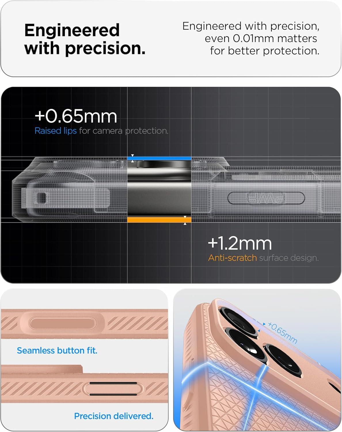 imageSpigen Liquid Air Designed for iPhone 14 Case 2022 MilitaryGrade Protection Matte BlackRose Titanium