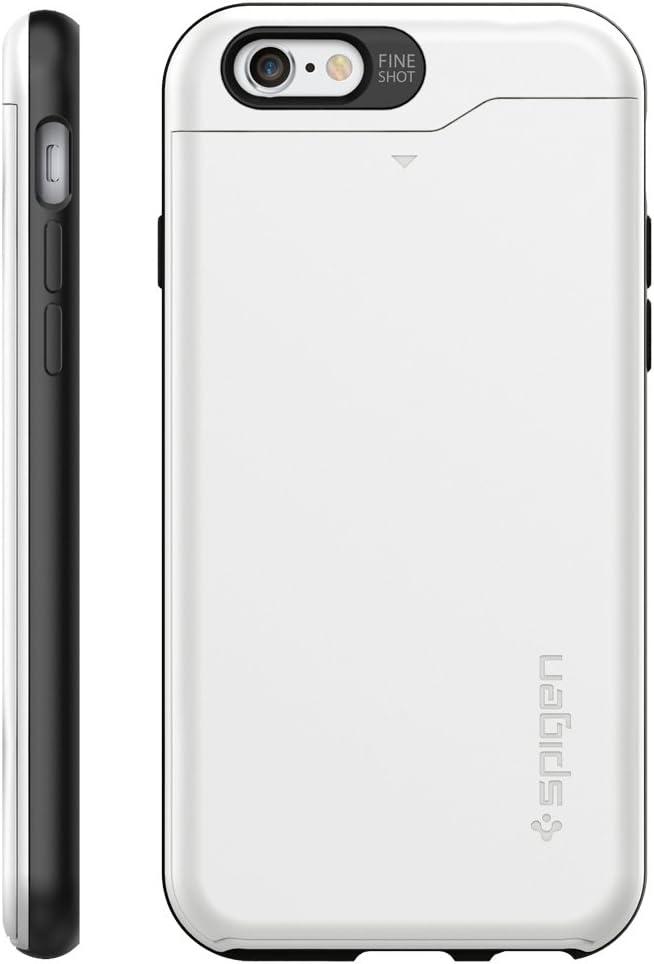 imageSpigen Slim Armor CS iPhone 6 Case with Slim Dual Layer Wallet Design and Card Slot Holder for iPhone 6S iPhone 6 CS Shimmery WhiteShimerry White