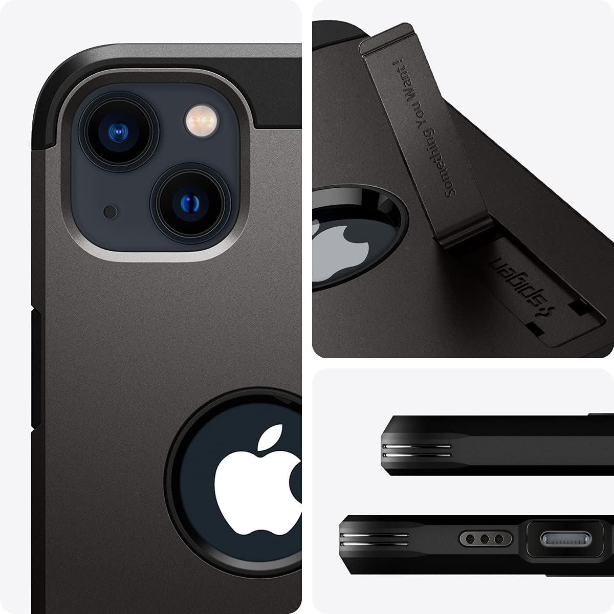 imageSpigen Tough Armor Extreme Protection Tech Designed for iPhone 13 Mini Case 2021 BlackGunmetal