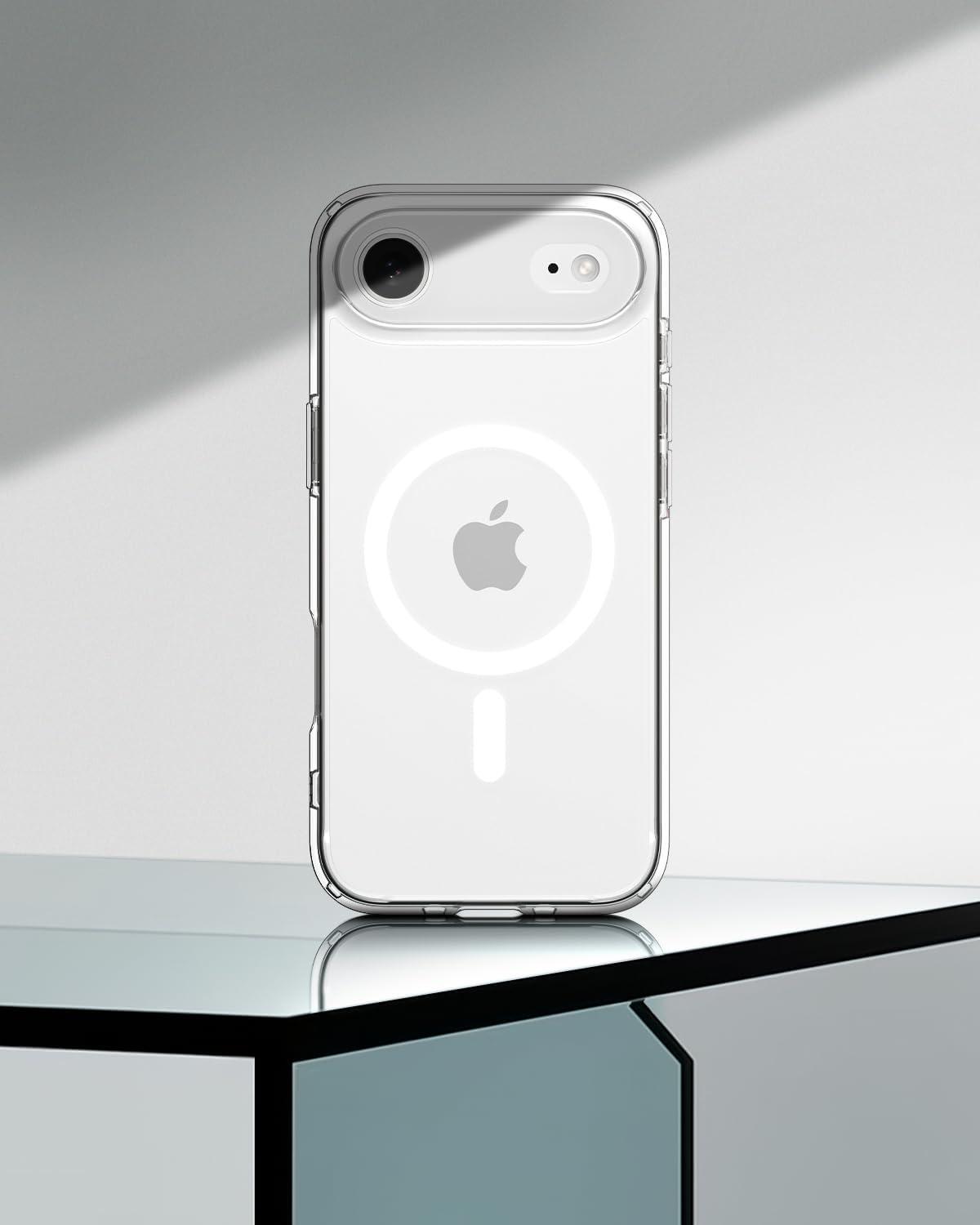 imageSpigen for iPhone 12 Pro Case amp for iPhone 12 Ultra Hybrid MagFit AntiYellowing Compatible with Magsafe ClearClear