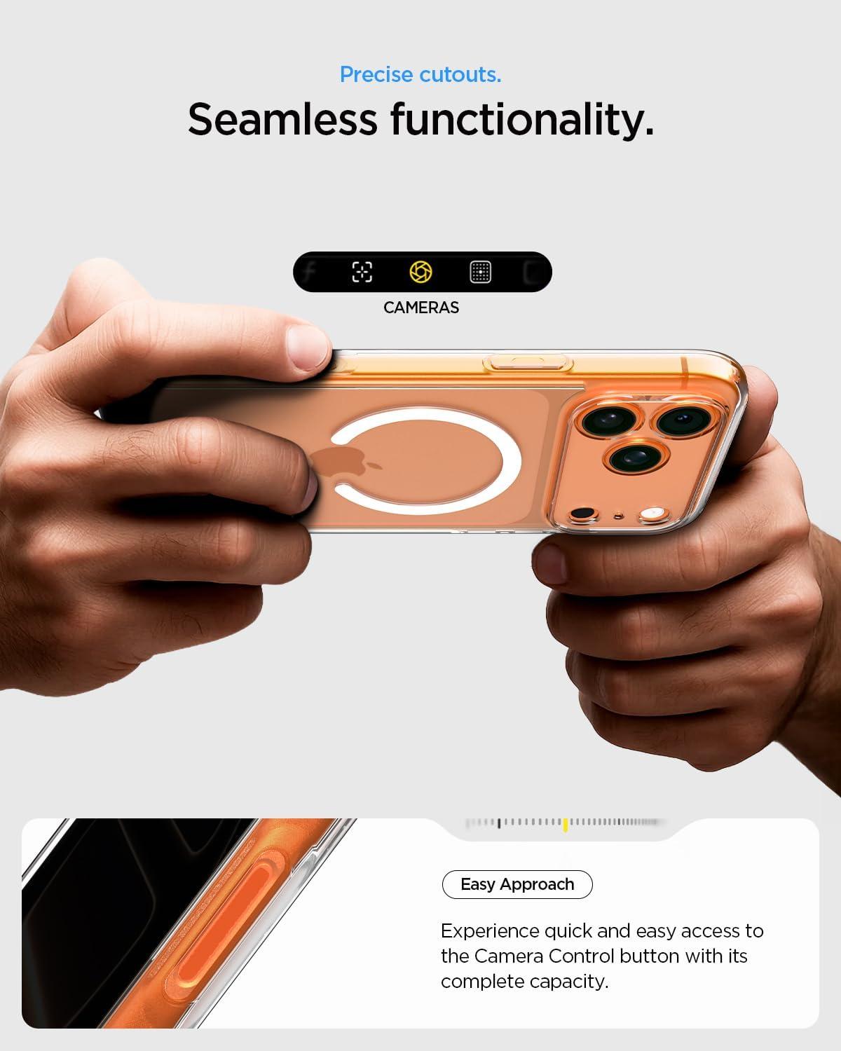 imageSpigen for iPhone 12 Pro Case amp for iPhone 12 Ultra Hybrid MagFit AntiYellowing Compatible with Magsafe ClearClear