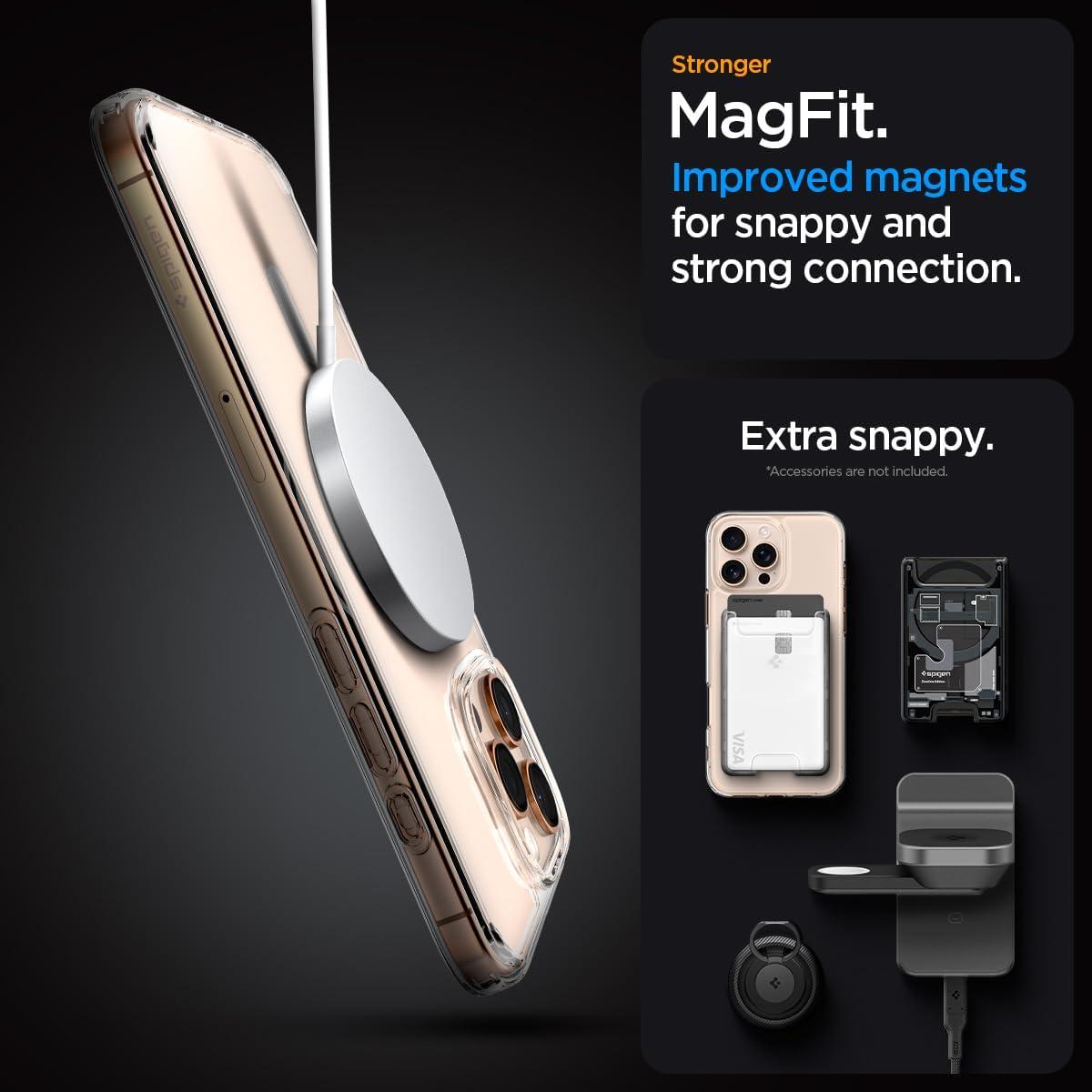 imageSpigen for iPhone 12 Pro Case amp for iPhone 12 Ultra Hybrid MagFit AntiYellowing Compatible with Magsafe ClearClear