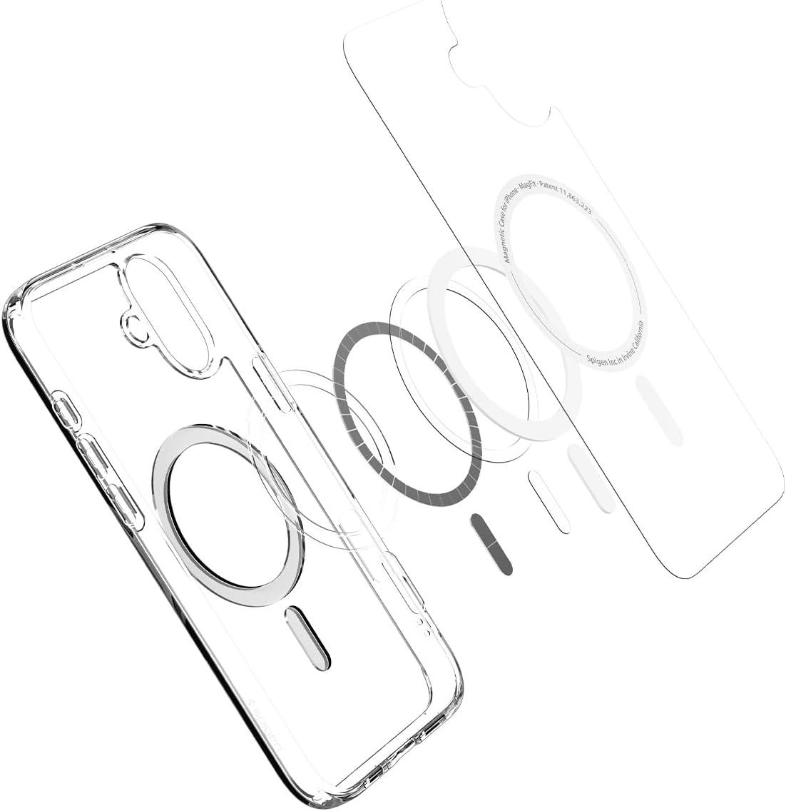 imageSpigen for iPhone 12 Pro Case amp for iPhone 12 Ultra Hybrid MagFit AntiYellowing Compatible with Magsafe ClearClear