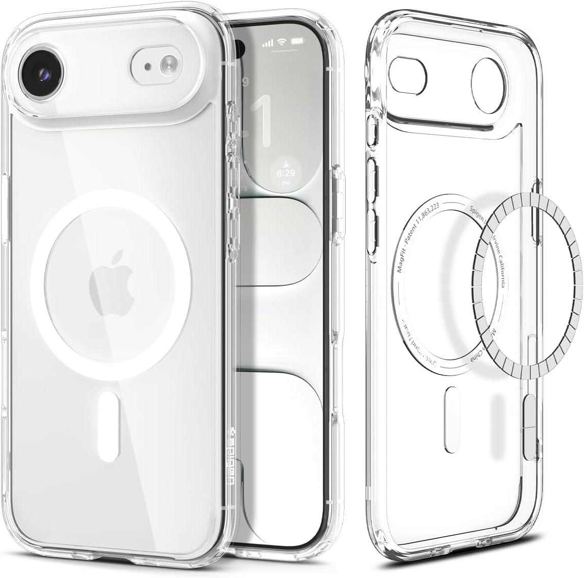 imageSpigen for iPhone 12 Pro Case amp for iPhone 12 Ultra Hybrid MagFit AntiYellowing Compatible with Magsafe ClearClear