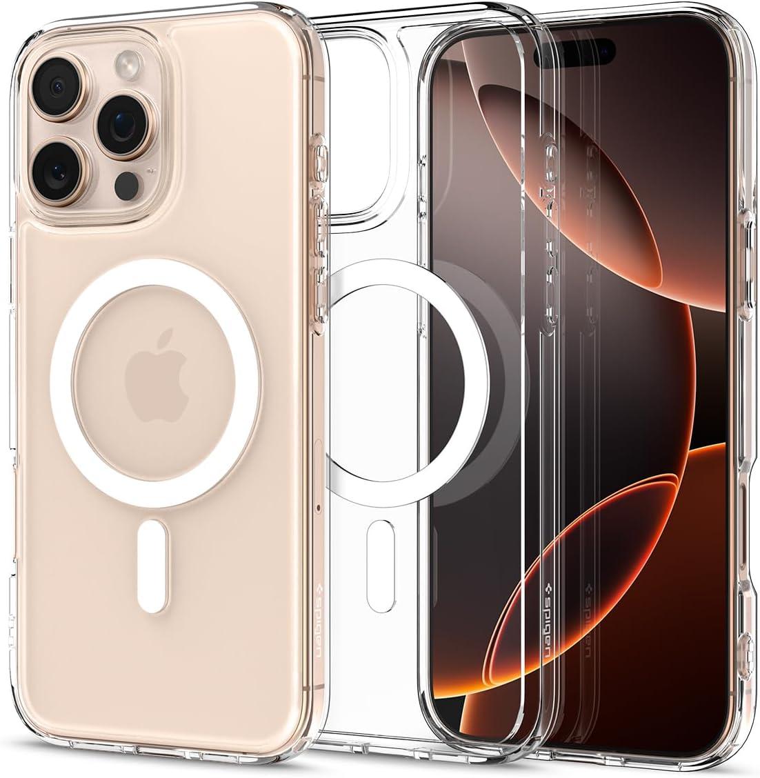 imageSpigen for iPhone 12 Pro Case amp for iPhone 12 Ultra Hybrid MagFit AntiYellowing Compatible with Magsafe ClearClear