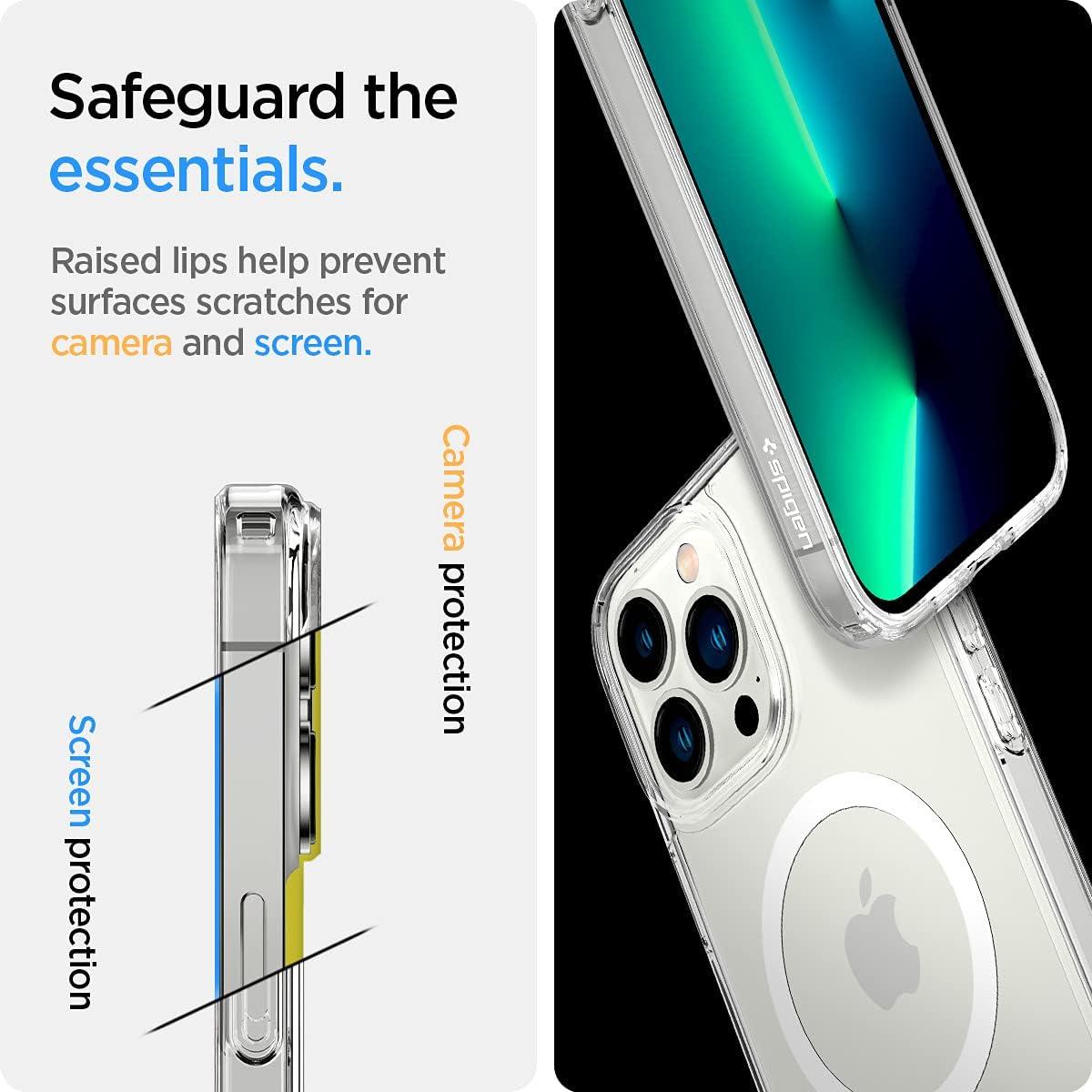 imageSpigen for iPhone 12 Pro Case amp for iPhone 12 Ultra Hybrid MagFit AntiYellowing Compatible with Magsafe ClearClear