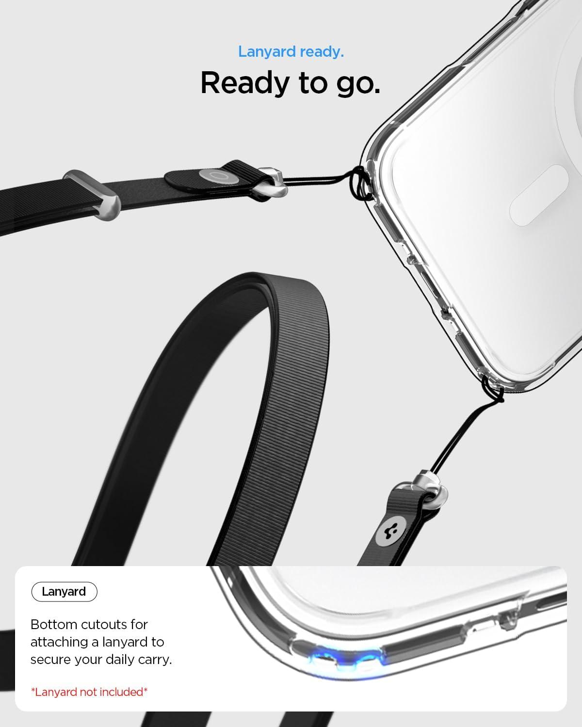 imageSpigen for iPhone 12 Pro Case amp for iPhone 12 Ultra Hybrid MagFit AntiYellowing Compatible with Magsafe ClearClear