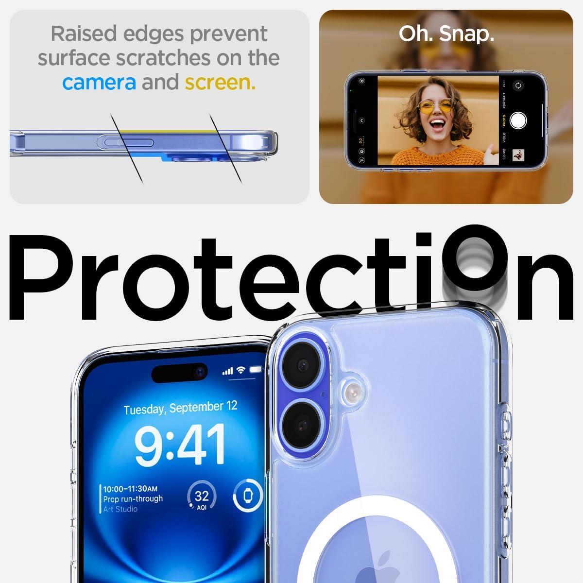 imageSpigen for iPhone 12 Pro Case amp for iPhone 12 Ultra Hybrid MagFit AntiYellowing Compatible with Magsafe ClearClear