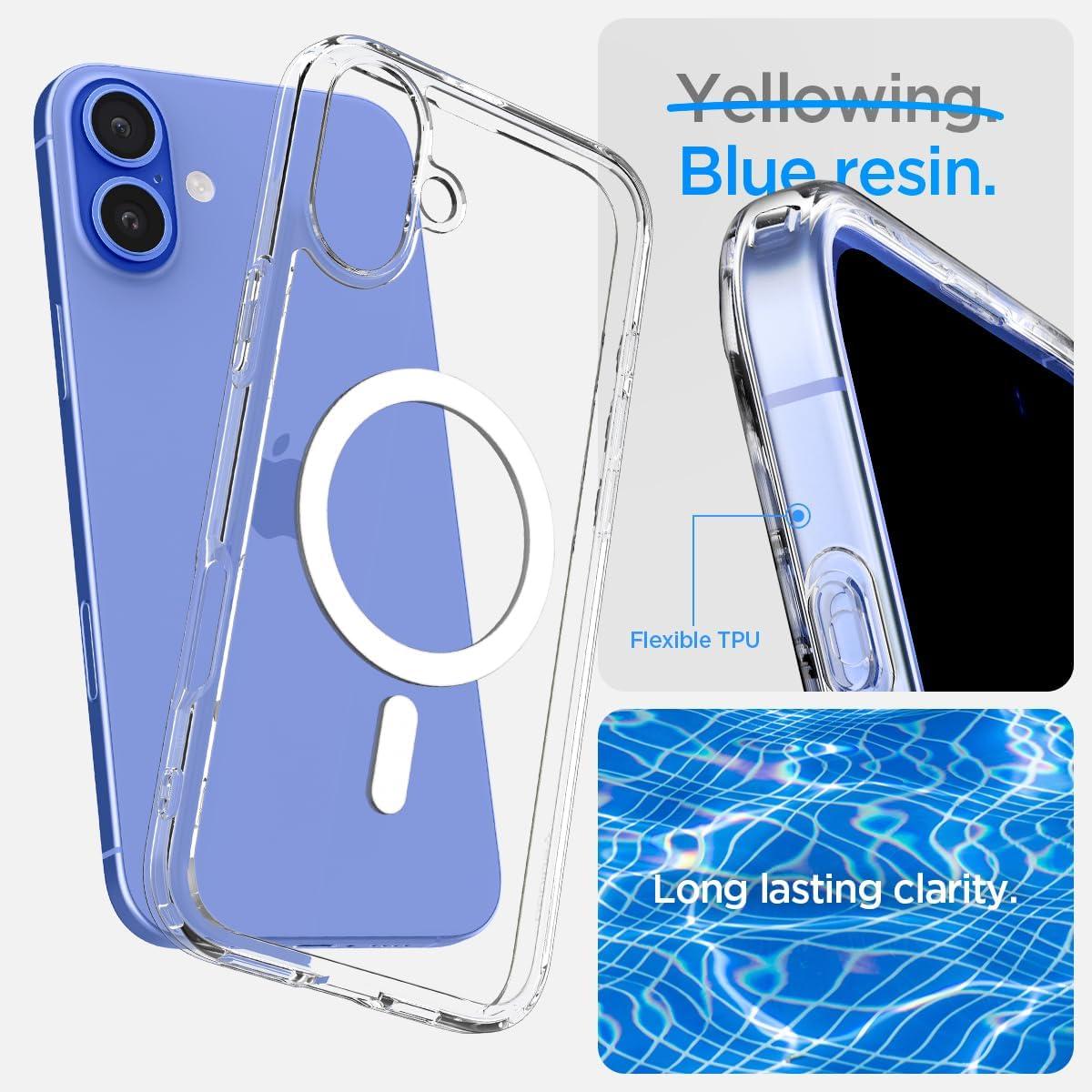 imageSpigen for iPhone 12 Pro Case amp for iPhone 12 Ultra Hybrid MagFit AntiYellowing Compatible with Magsafe ClearClear