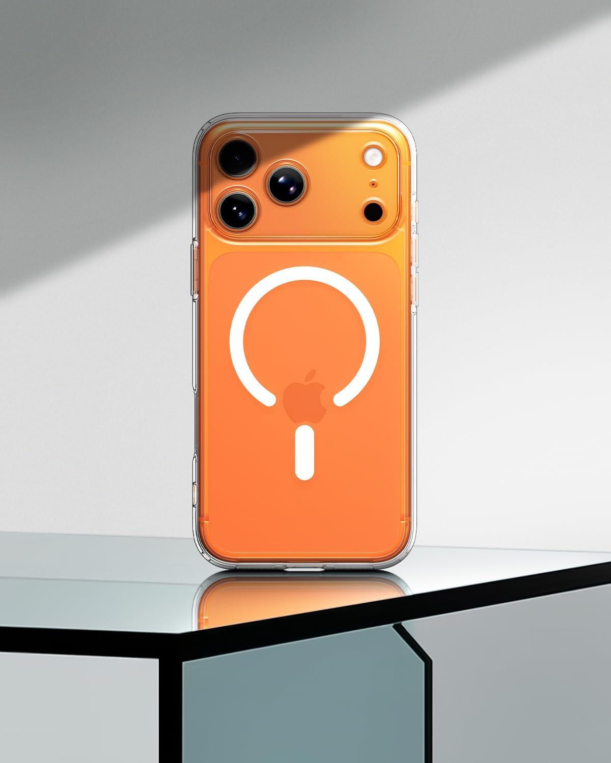 imageSpigen for iPhone 12 Pro Case amp for iPhone 12 Ultra Hybrid MagFit AntiYellowing Compatible with Magsafe ClearClear