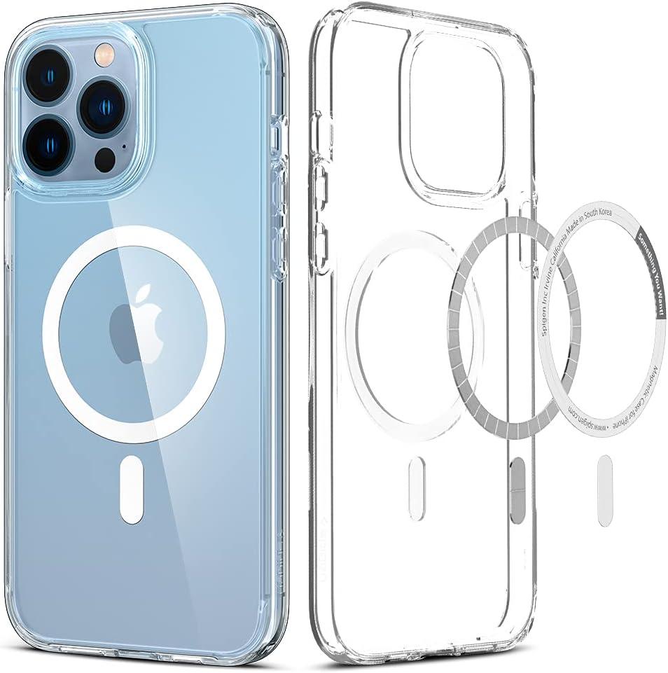 imageSpigen for iPhone 12 Pro Case amp for iPhone 12 Ultra Hybrid MagFit AntiYellowing Compatible with Magsafe ClearClear