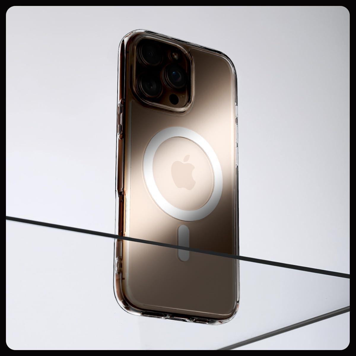 imageSpigen for iPhone 12 Pro Case amp for iPhone 12 Ultra Hybrid MagFit AntiYellowing Compatible with Magsafe ClearClear
