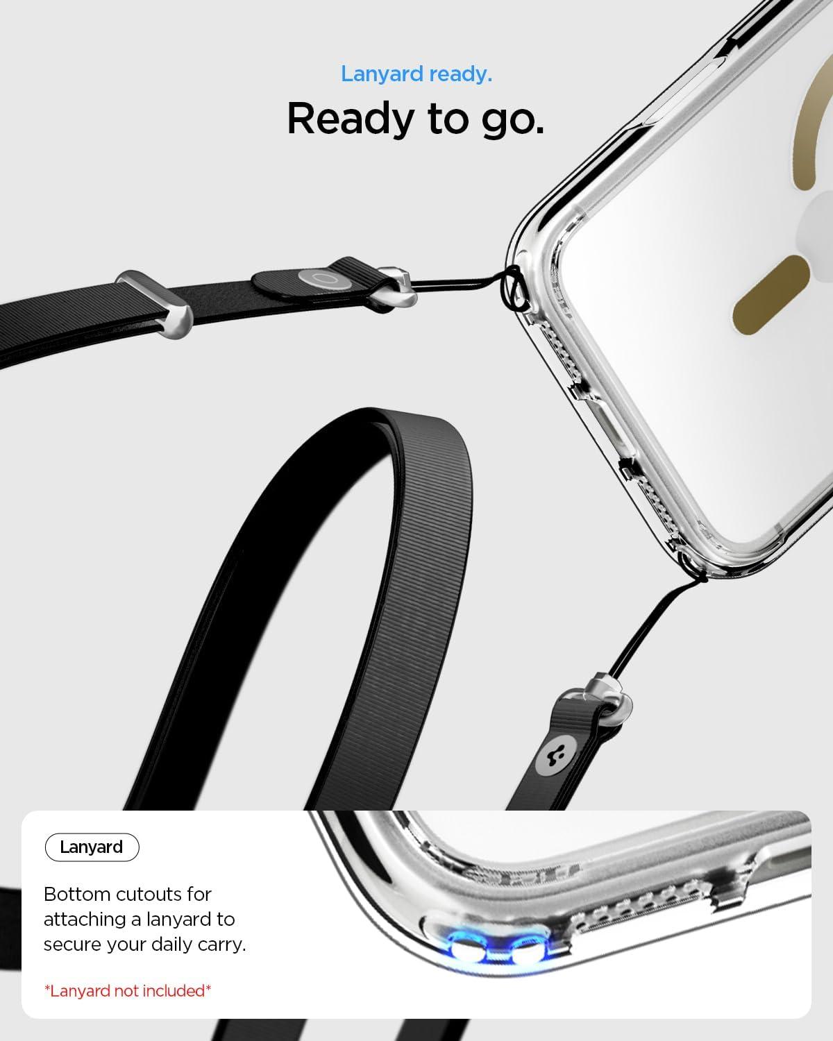 imageSpigen for iPhone 12 Pro Case amp for iPhone 12 Ultra Hybrid MagFit AntiYellowing Compatible with Magsafe ClearClear Gold