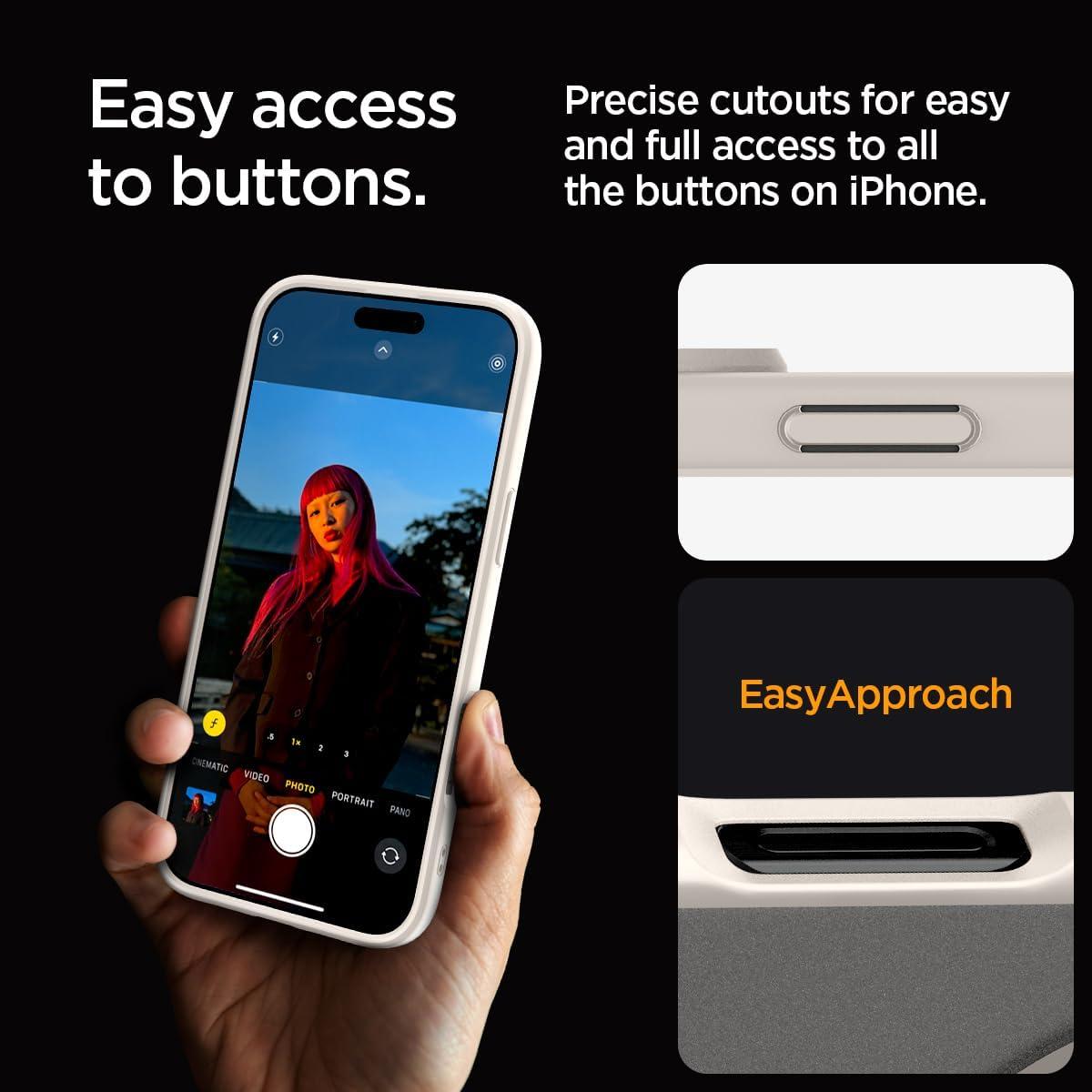 imageSpigen for iPhone 12 Pro Case amp for iPhone 12 Ultra Hybrid MagFit AntiYellowing Compatible with Magsafe ClearFrost Natural Titanium