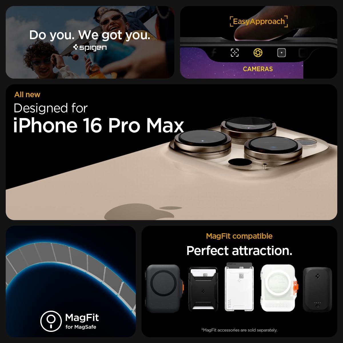 imageSpigen for iPhone 14 Case Ultra Hybrid MagFit AntiYellowing Compatible with Magsafe ClearCarbon Fiber