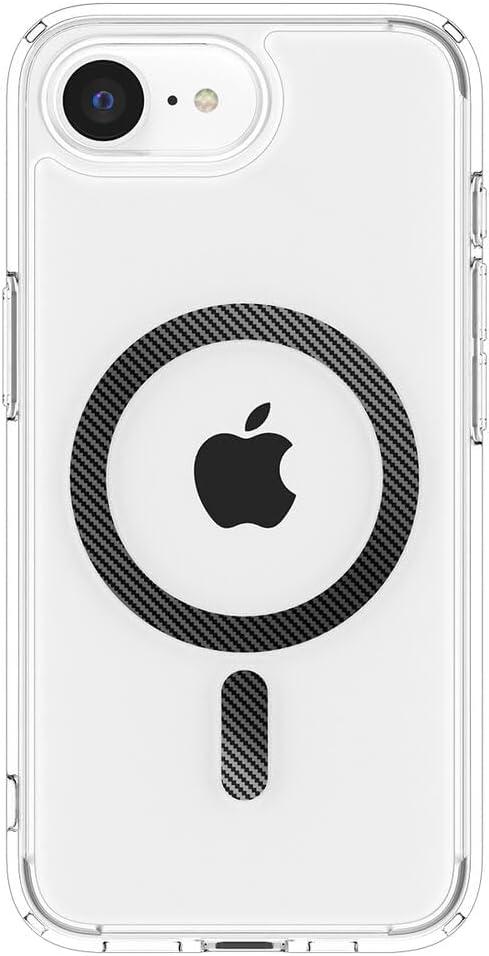imageSpigen for iPhone 14 Case Ultra Hybrid MagFit AntiYellowing Compatible with Magsafe ClearCarbon Fiber