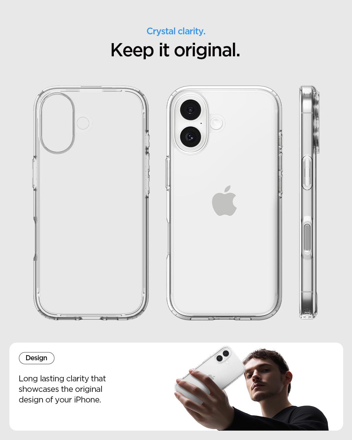 imageSpigen for iPhone 14 Case Ultra Hybrid No Magnet RingAntiYellowing Crystal ClearCrystal Clear