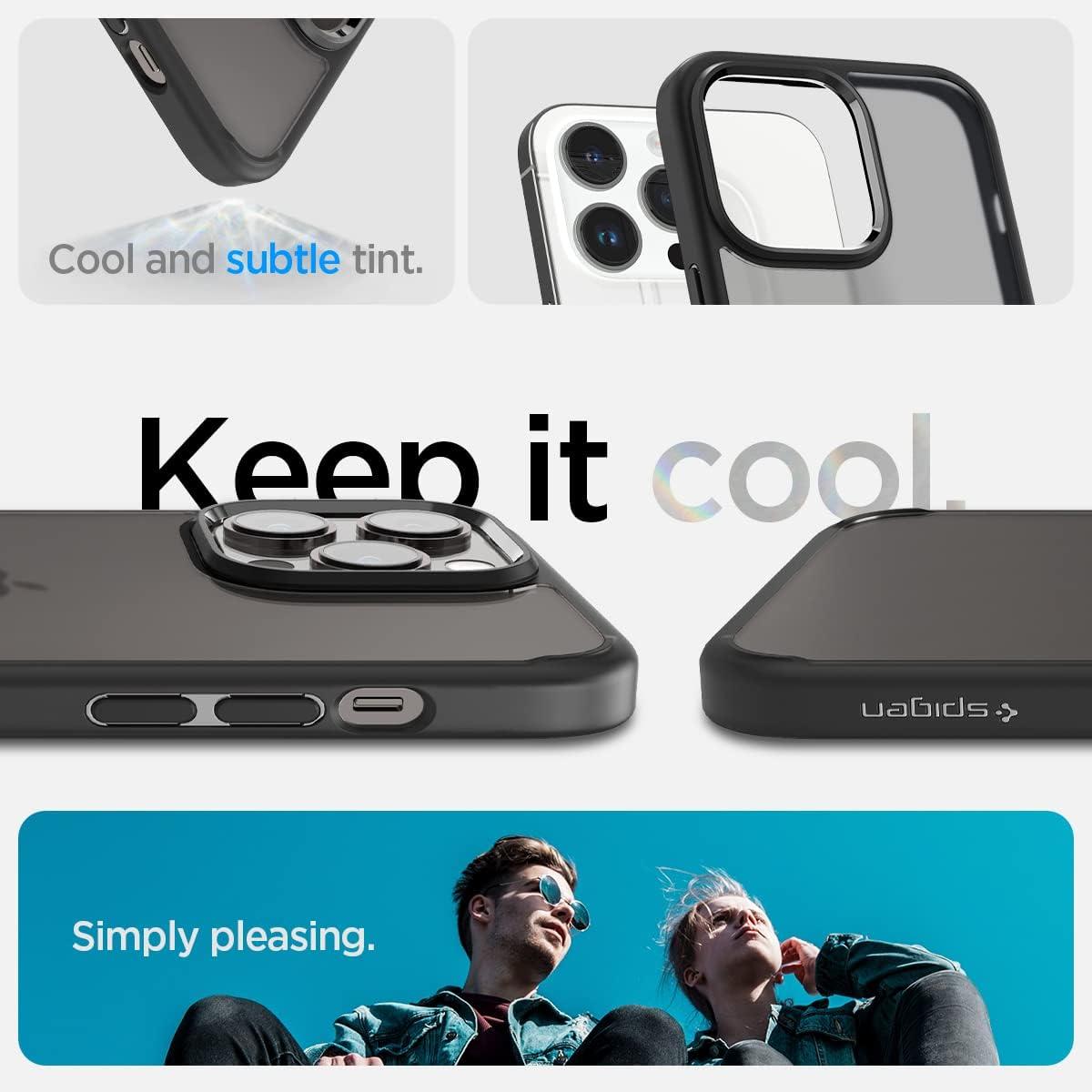 imageSpigen for iPhone 14 Case Ultra Hybrid No Magnet RingAntiYellowing Crystal ClearFrost Black