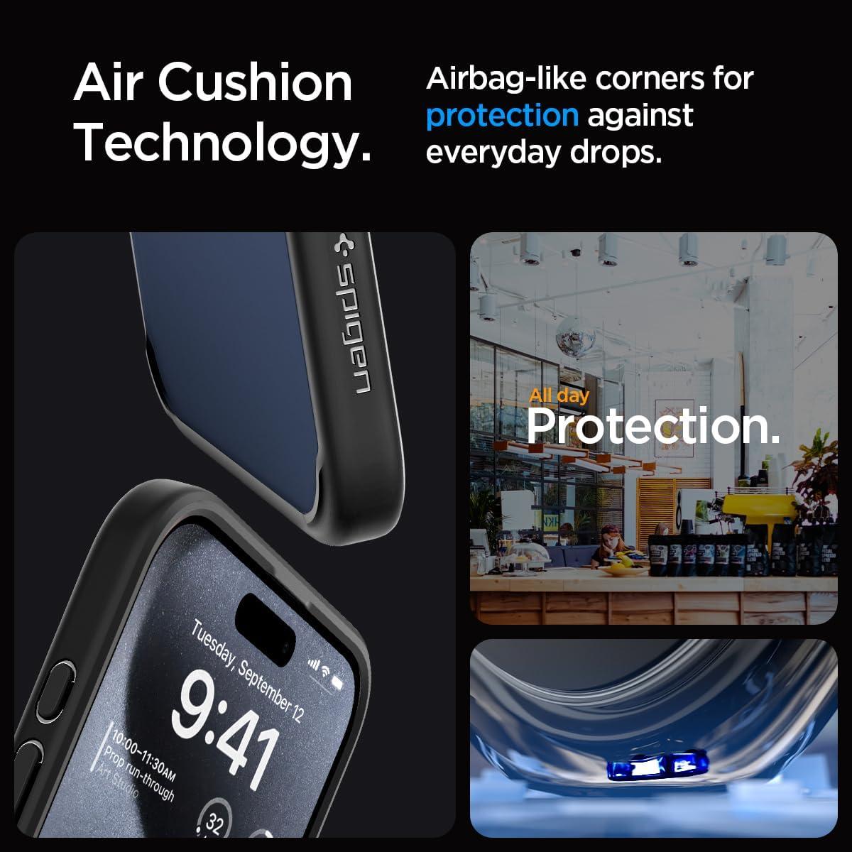 imageSpigen for iPhone 14 Case Ultra Hybrid No Magnet RingAntiYellowing Crystal ClearFrost Black