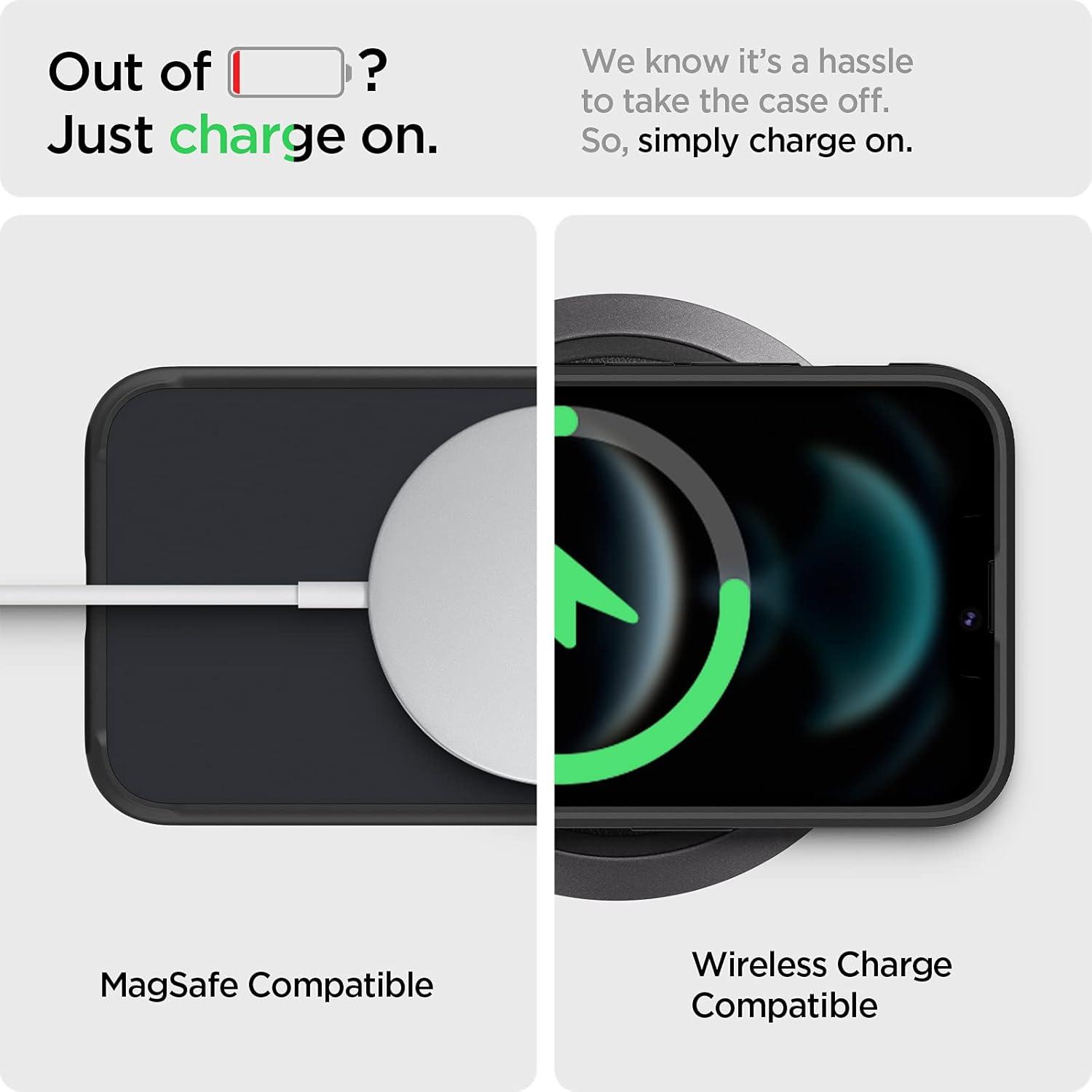 imageSpigen for iPhone 14 Case Ultra Hybrid No Magnet RingAntiYellowing Crystal ClearFrost Black