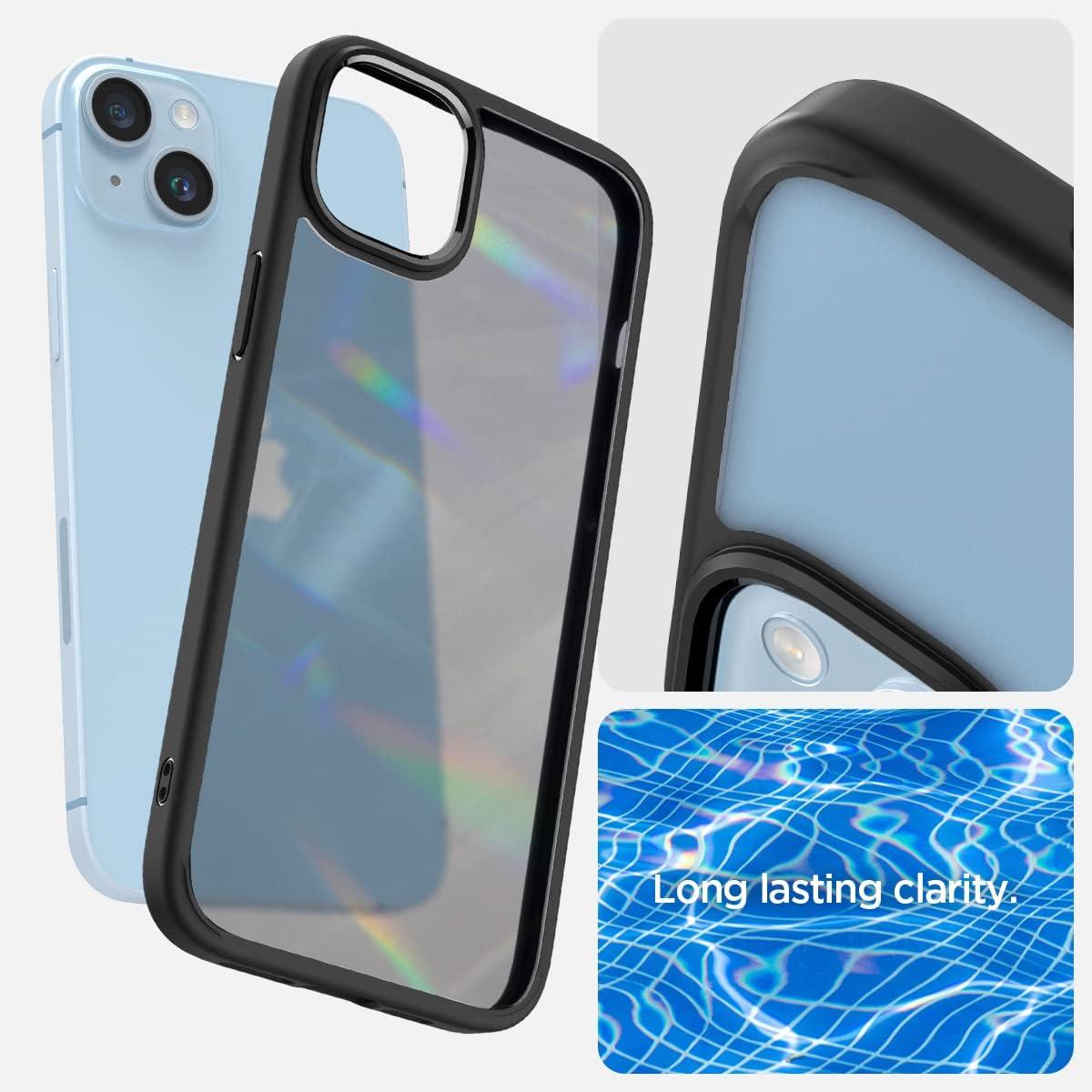 imageSpigen for iPhone 14 Case Ultra Hybrid No Magnet RingAntiYellowing Crystal ClearFrost Black