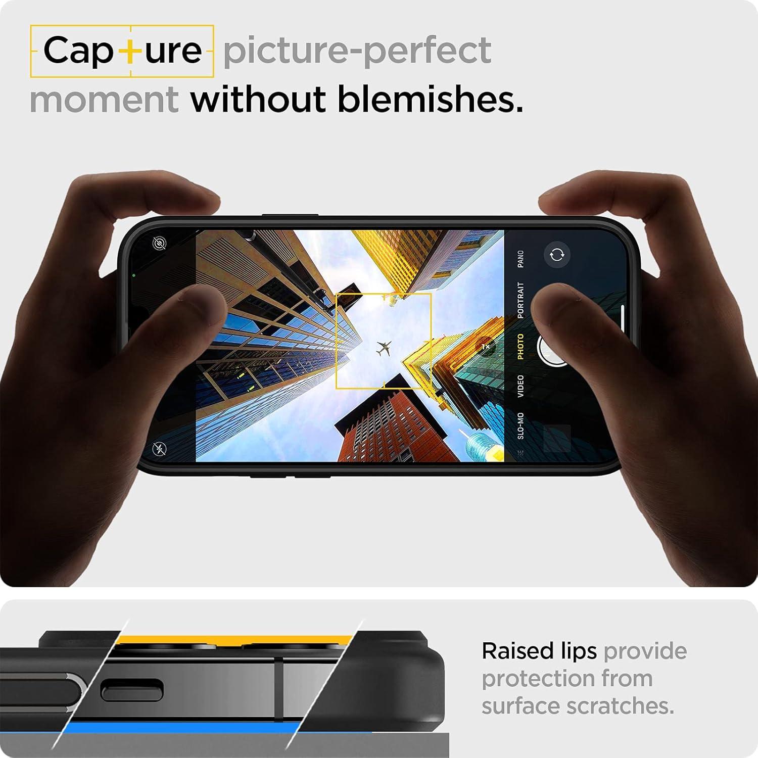 imageSpigen for iPhone 14 Case Ultra Hybrid No Magnet RingAntiYellowing Crystal ClearFrost Black