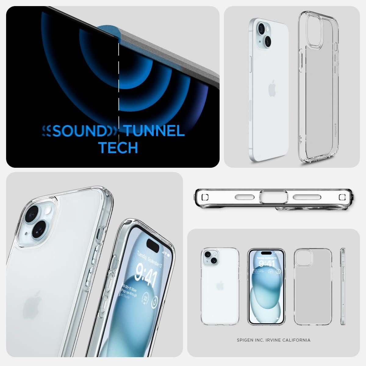 imageSpigen for iPhone 14 Case Ultra Hybrid No Magnet RingAntiYellowing Crystal ClearFrost Clear