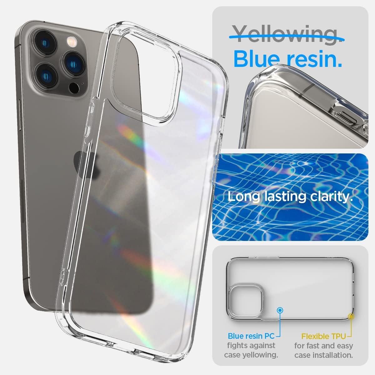imageSpigen for iPhone 14 Case Ultra Hybrid No Magnet RingAntiYellowing Crystal ClearFrost Clear