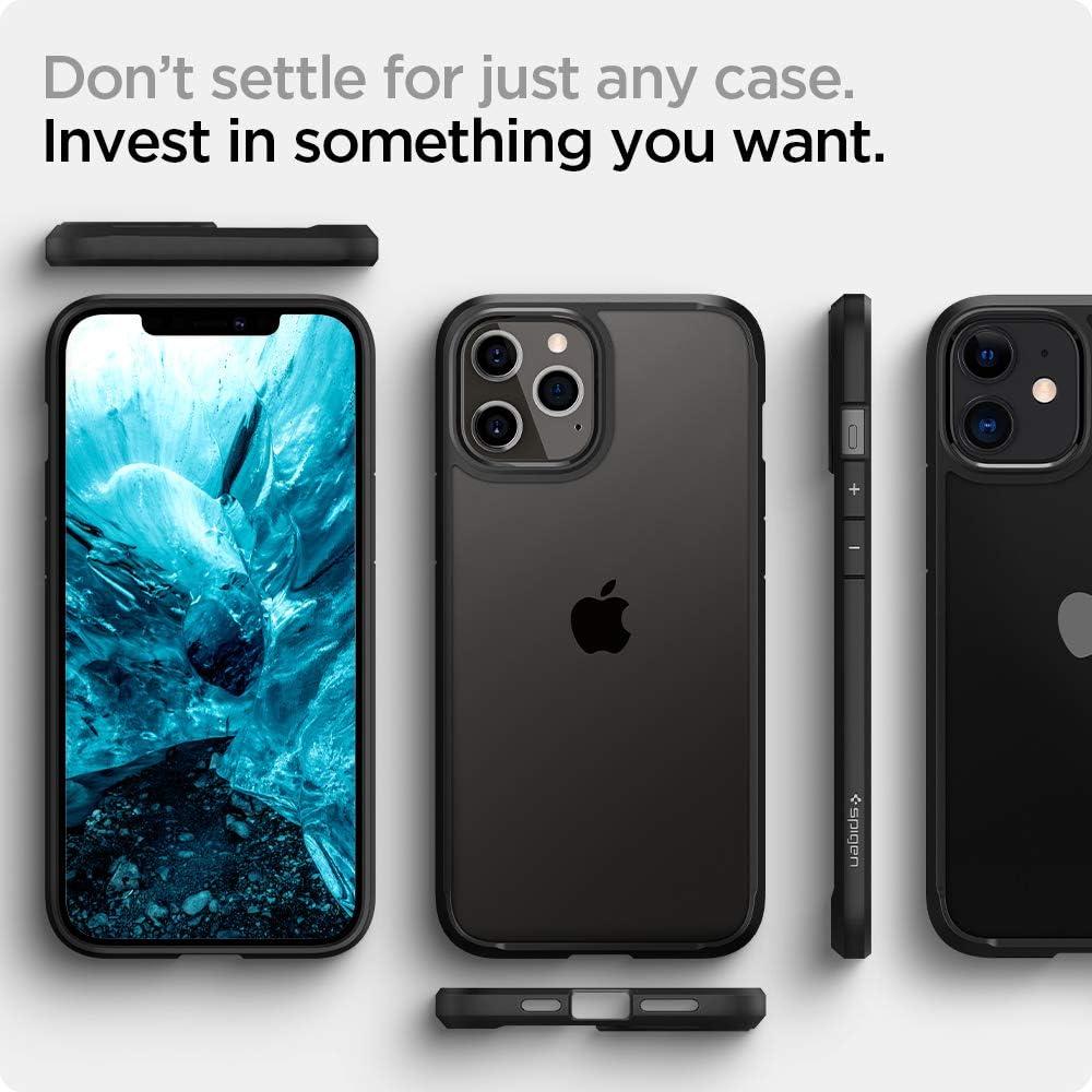 imageSpigen for iPhone 14 Case Ultra Hybrid No Magnet RingAntiYellowing Crystal ClearMatte Black