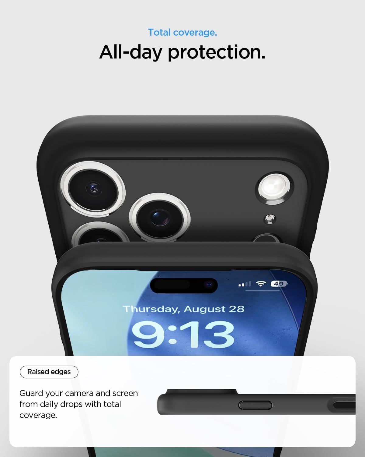 imageSpigen for iPhone 14 Case Ultra Hybrid No Magnet RingAntiYellowing Crystal ClearMatte Black