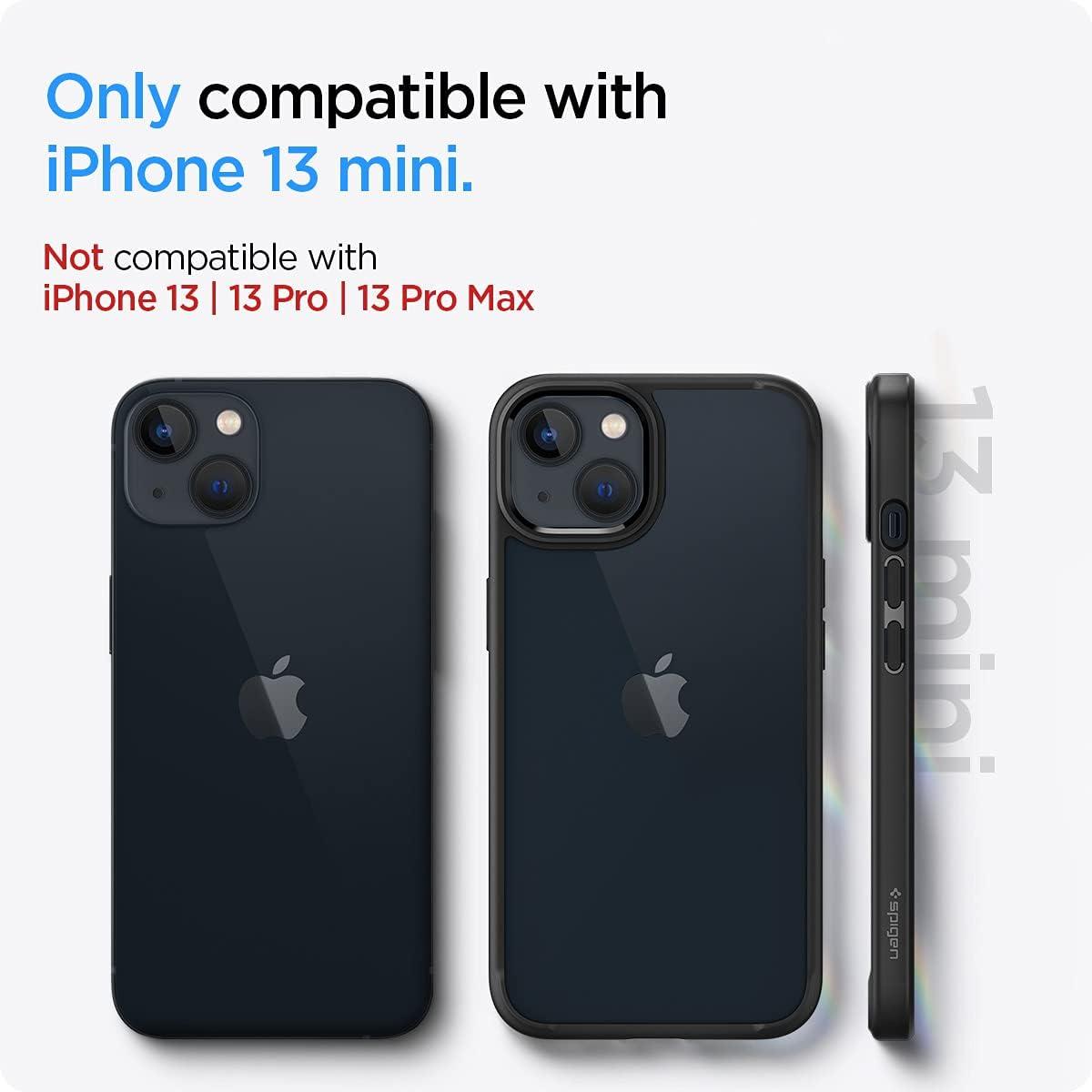 imageSpigen for iPhone 14 Case Ultra Hybrid No Magnet RingAntiYellowing Crystal ClearMatte Black