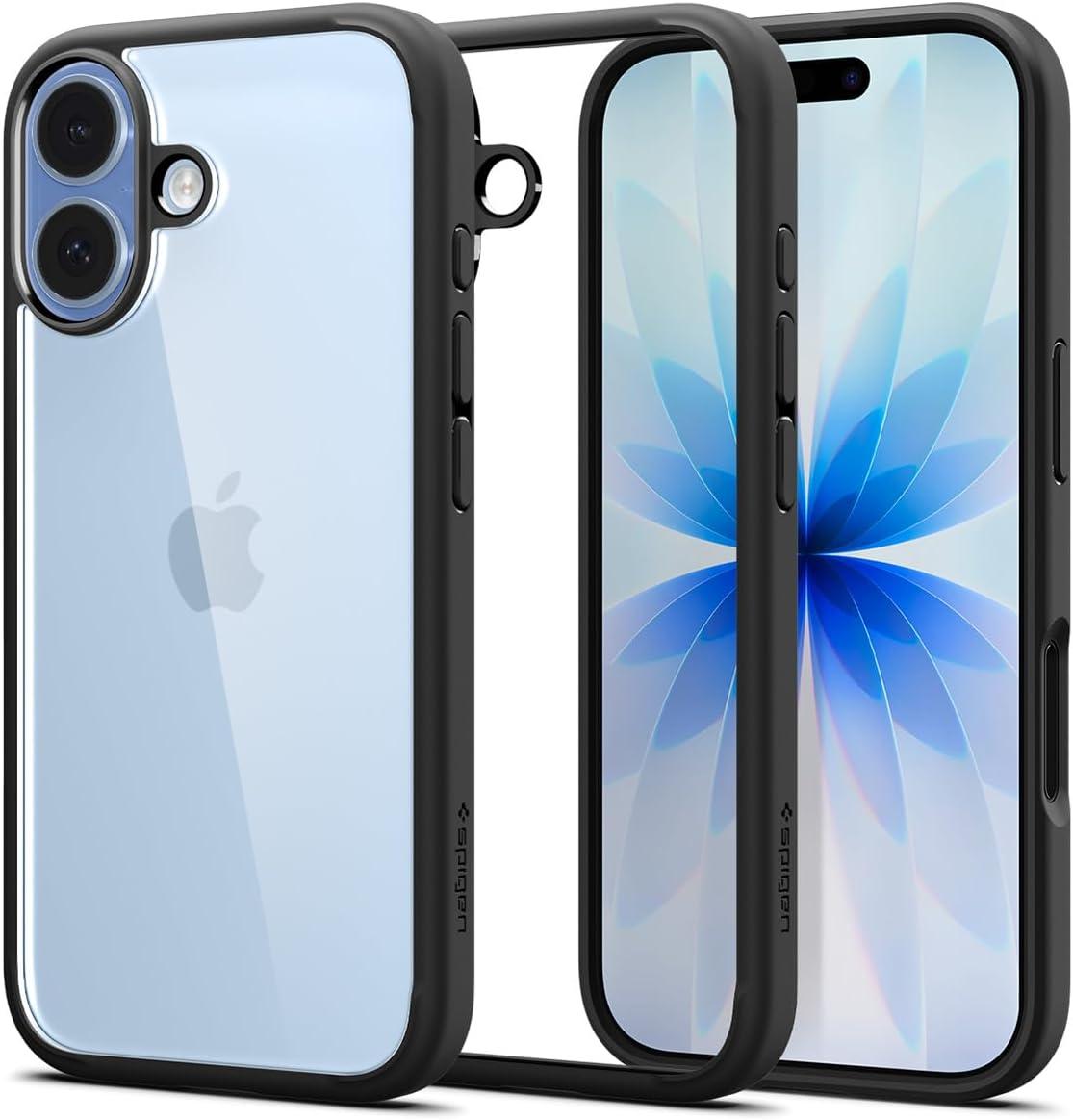 imageSpigen for iPhone 14 Case Ultra Hybrid No Magnet RingAntiYellowing Crystal ClearMatte Black