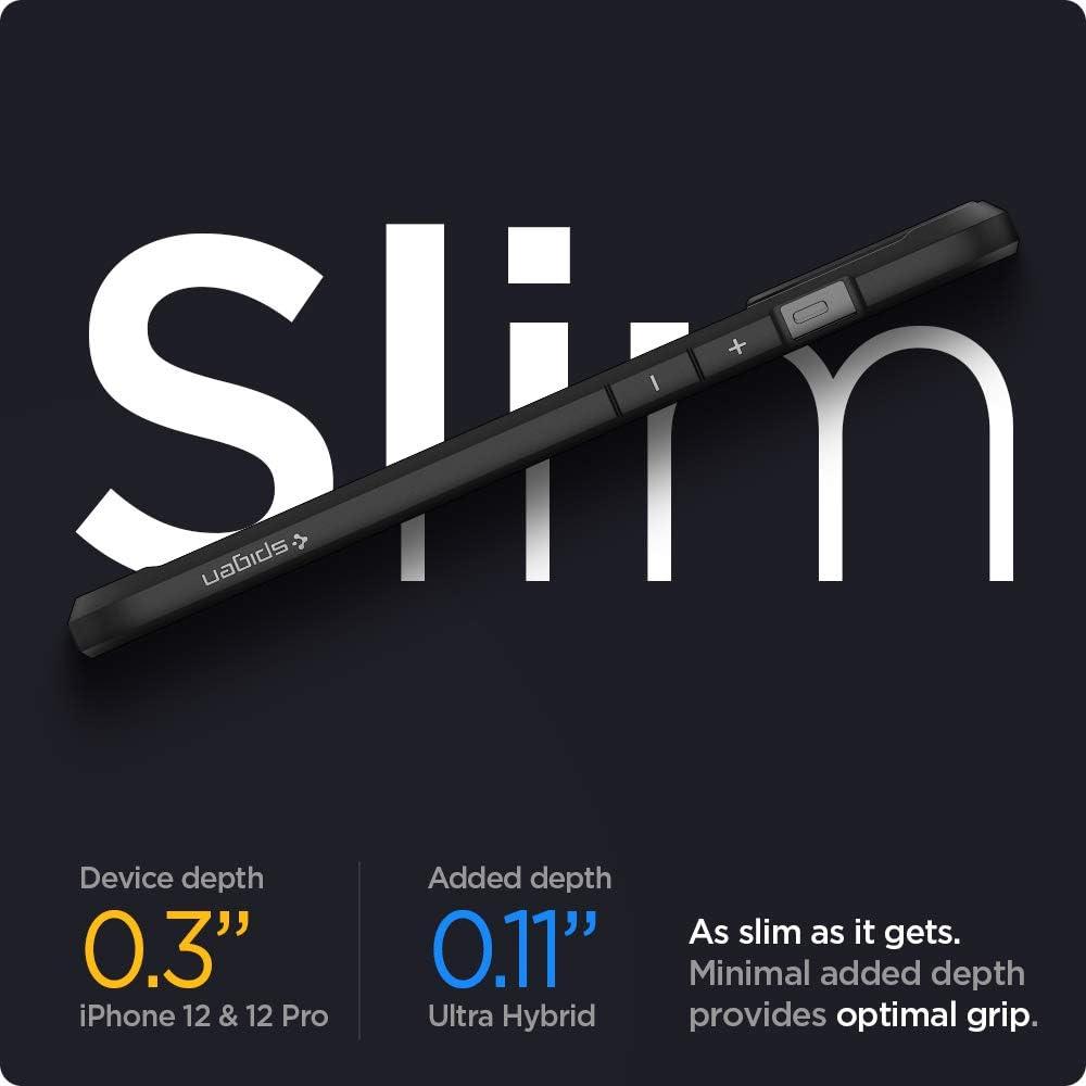 imageSpigen for iPhone 14 Case Ultra Hybrid No Magnet RingAntiYellowing Crystal ClearMatte Black