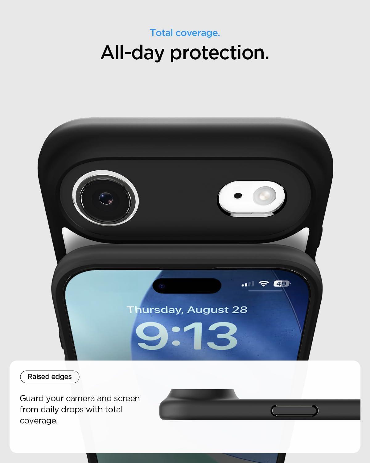 imageSpigen for iPhone 14 Case Ultra Hybrid No Magnet RingAntiYellowing Crystal ClearMatte Black