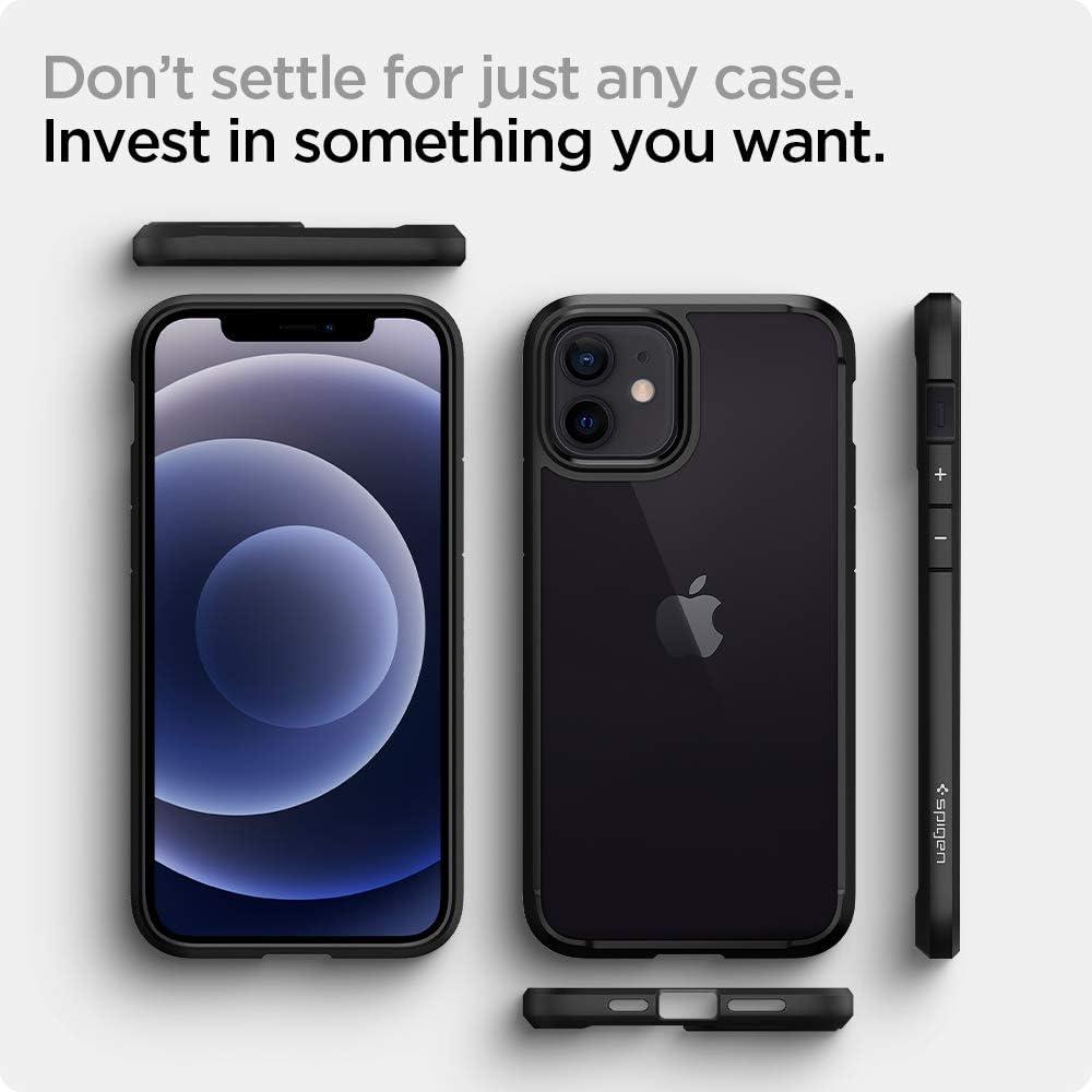 imageSpigen for iPhone 14 Case Ultra Hybrid No Magnet RingAntiYellowing Crystal ClearMatte Black