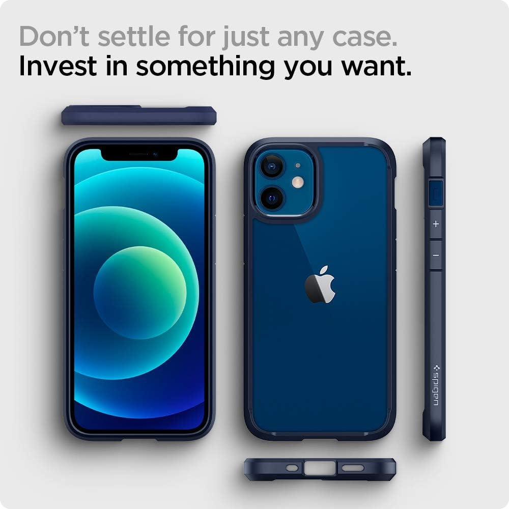 imageSpigen for iPhone 14 Case Ultra Hybrid No Magnet RingAntiYellowing Crystal ClearNavy Blue