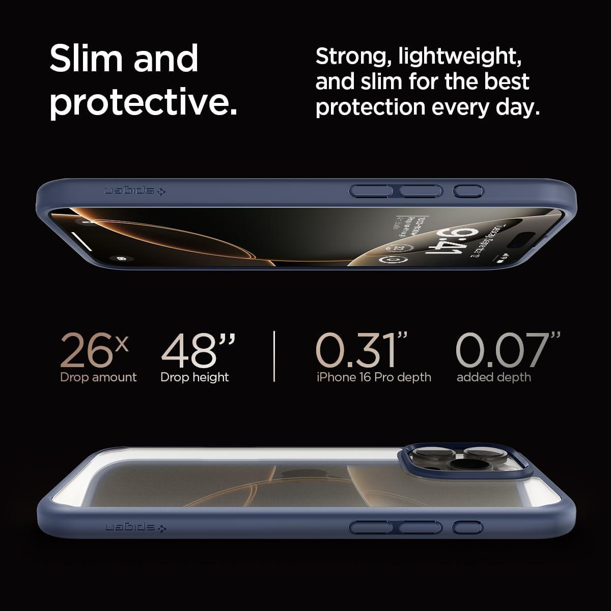 imageSpigen for iPhone 14 Case Ultra Hybrid No Magnet RingAntiYellowing Crystal ClearNavy Blue