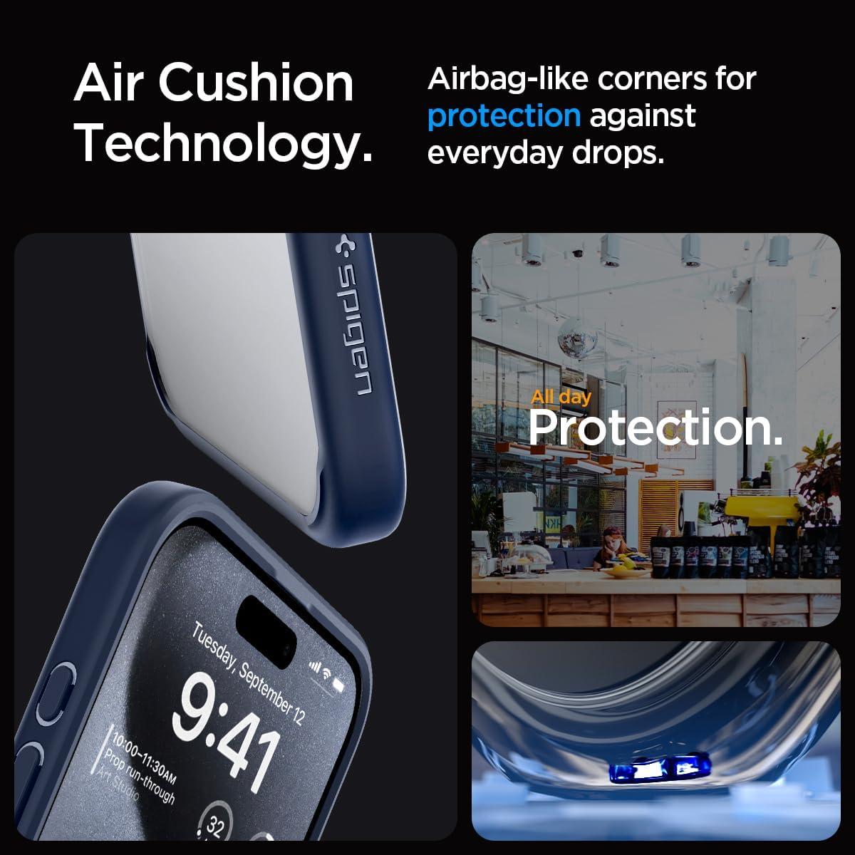 imageSpigen for iPhone 14 Case Ultra Hybrid No Magnet RingAntiYellowing Crystal ClearNavy Blue