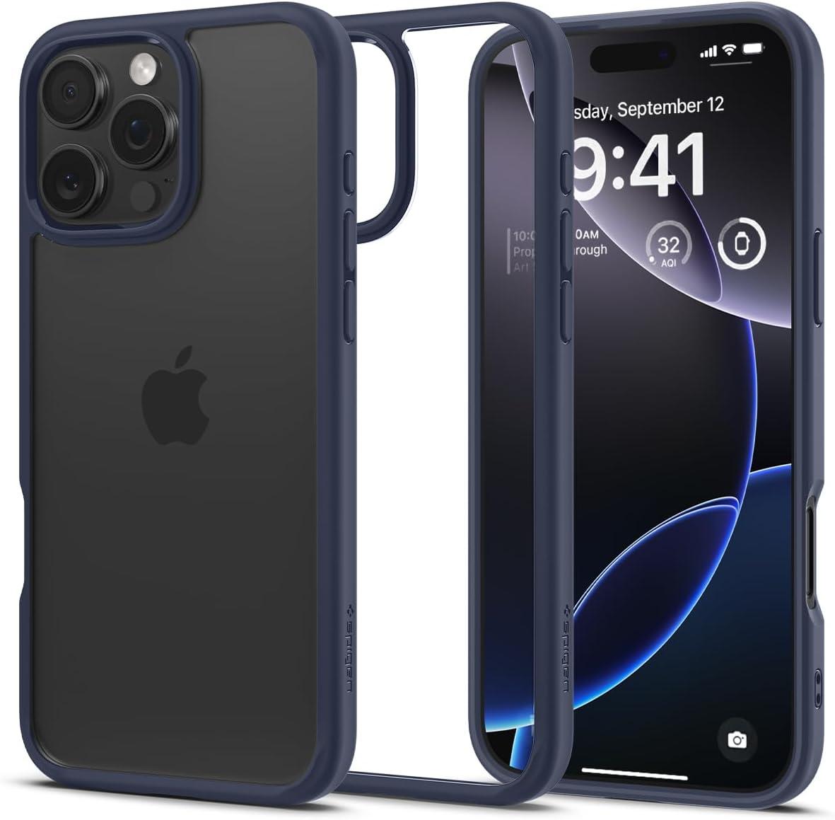 imageSpigen for iPhone 14 Case Ultra Hybrid No Magnet RingAntiYellowing Crystal ClearNavy Blue