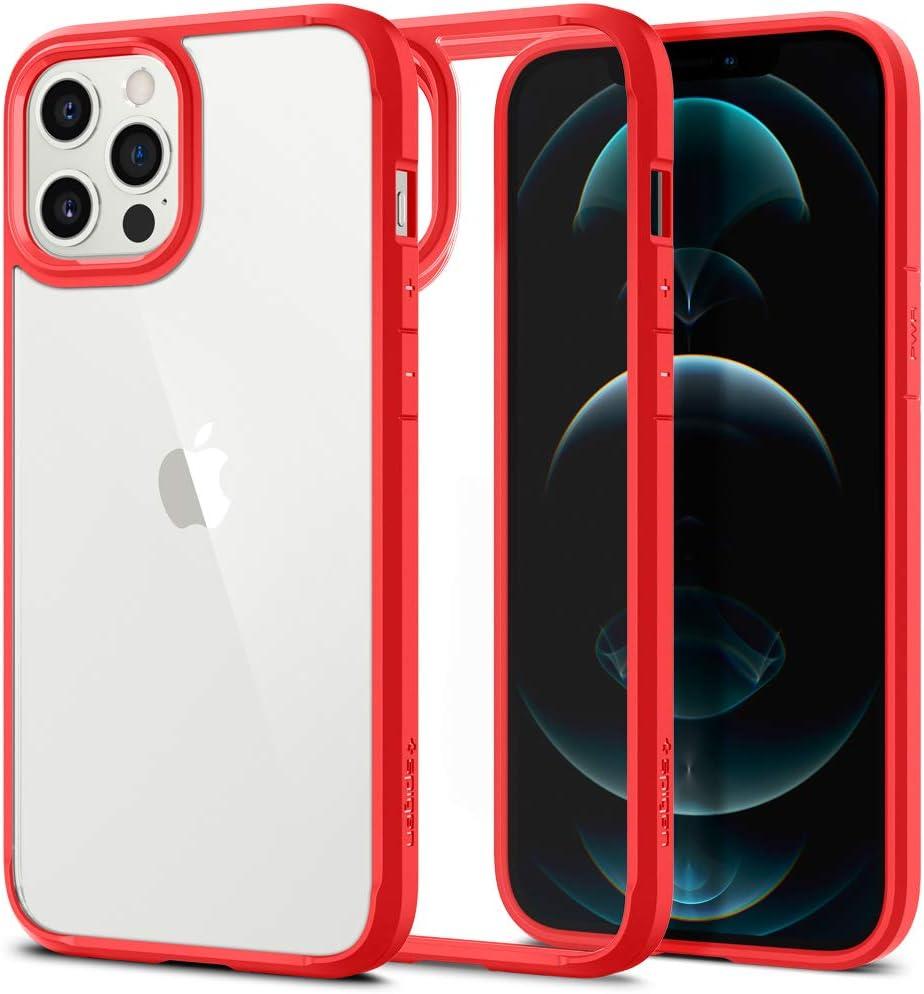 imageSpigen for iPhone 14 Case Ultra Hybrid No Magnet RingAntiYellowing Crystal ClearRed