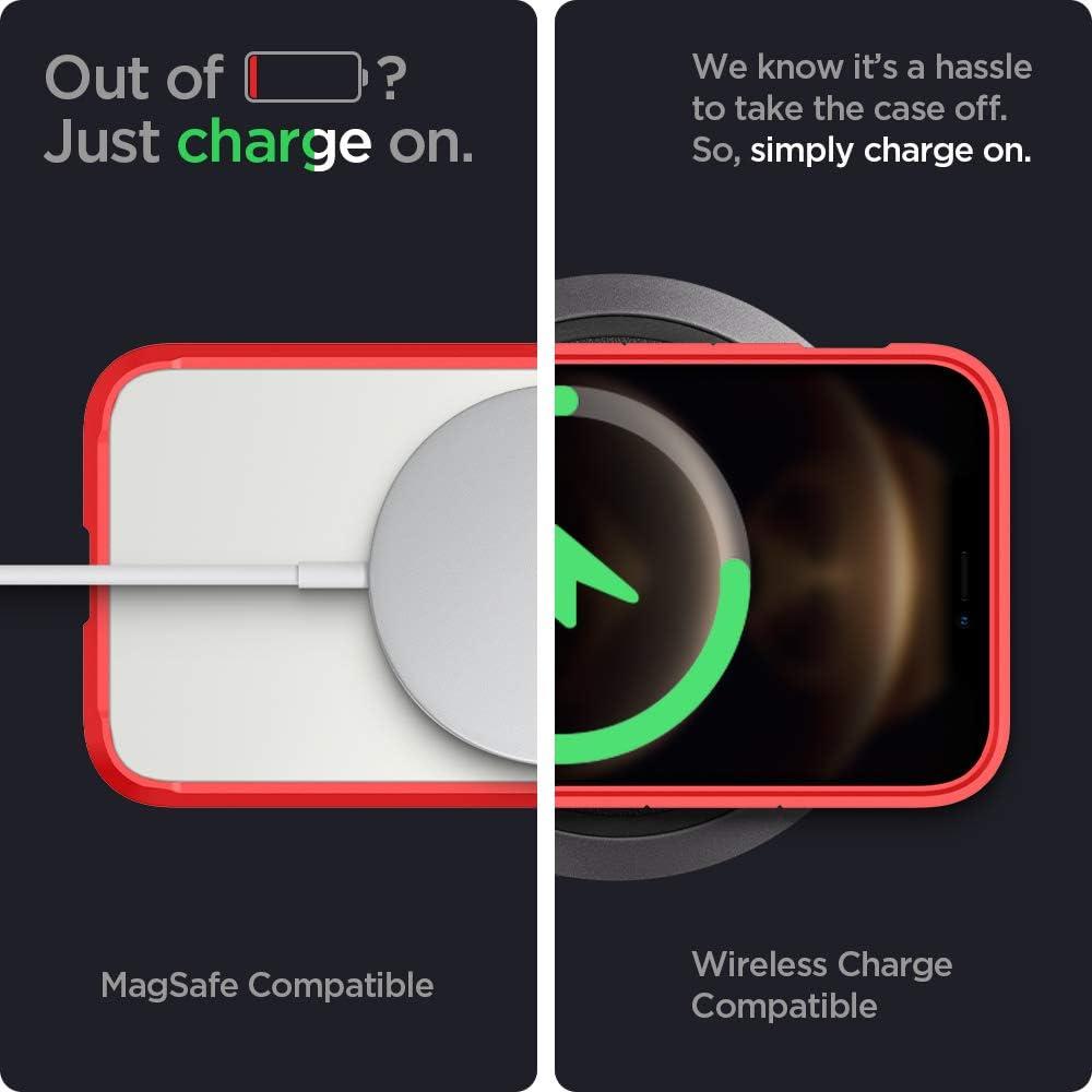 imageSpigen for iPhone 14 Case Ultra Hybrid No Magnet RingAntiYellowing Crystal ClearRed