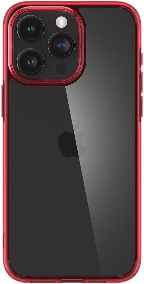 imageSpigen for iPhone 14 Case Ultra Hybrid No Magnet RingAntiYellowing Crystal ClearRed Crystal