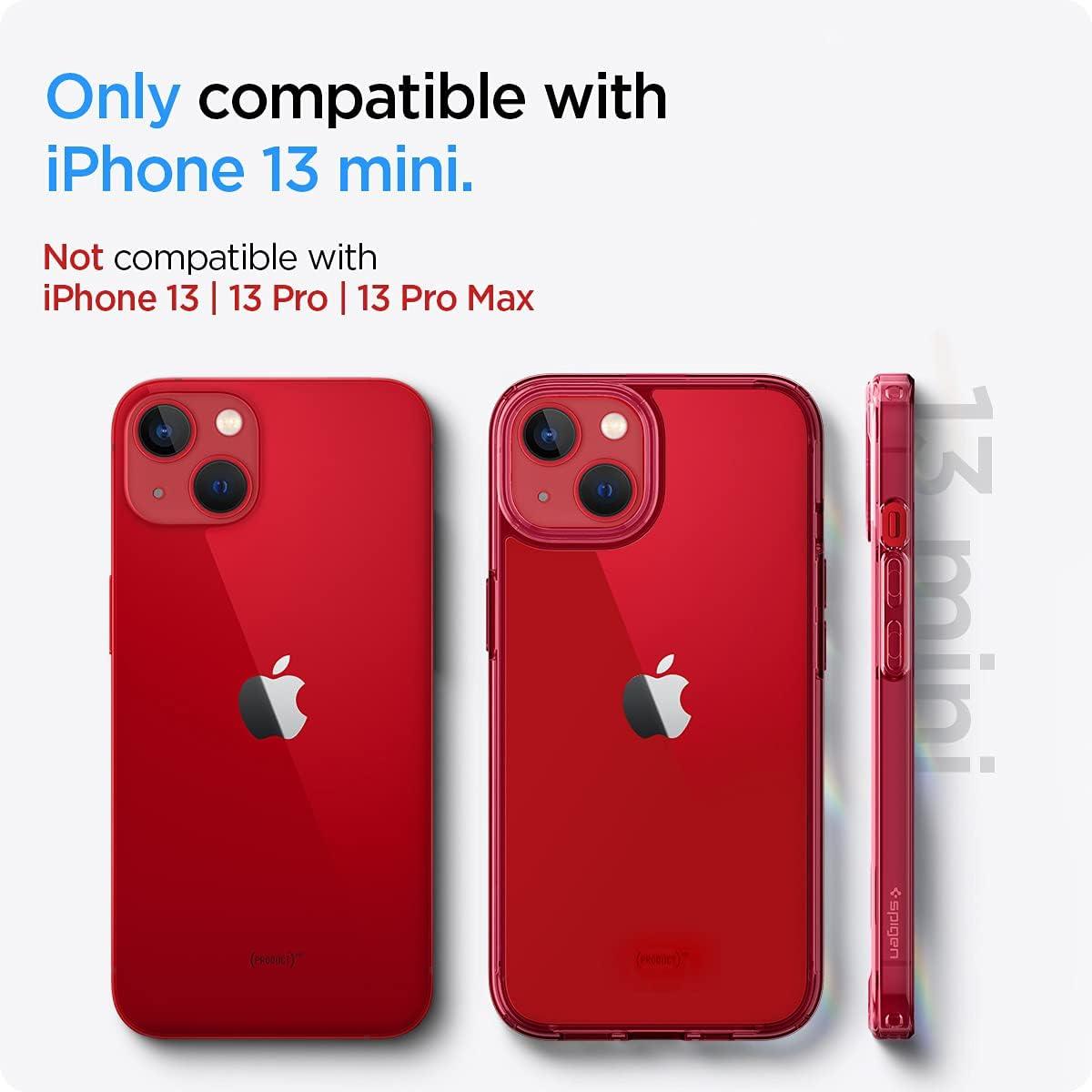 imageSpigen for iPhone 14 Case Ultra Hybrid No Magnet RingAntiYellowing Crystal ClearRed Crystal