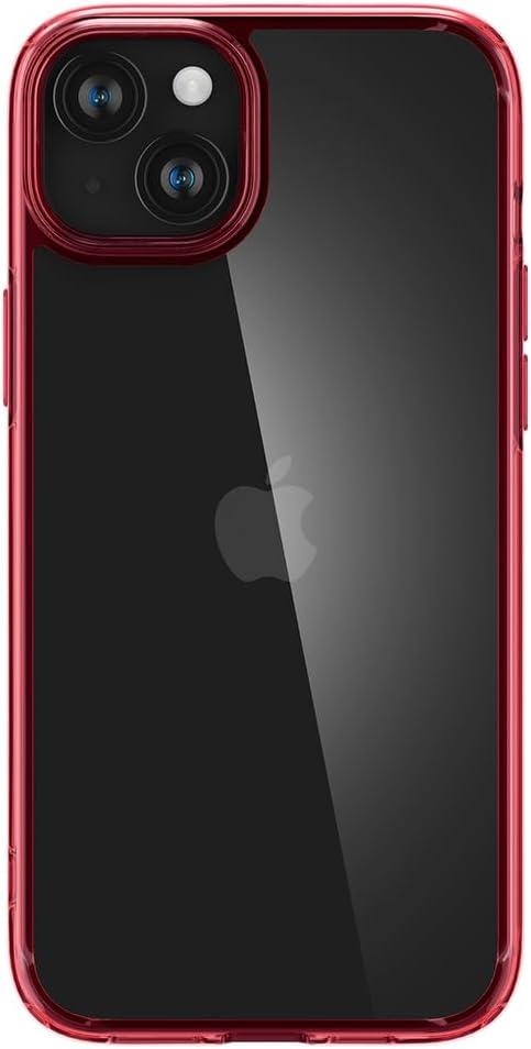 imageSpigen for iPhone 14 Case Ultra Hybrid No Magnet RingAntiYellowing Crystal ClearRed Crystal