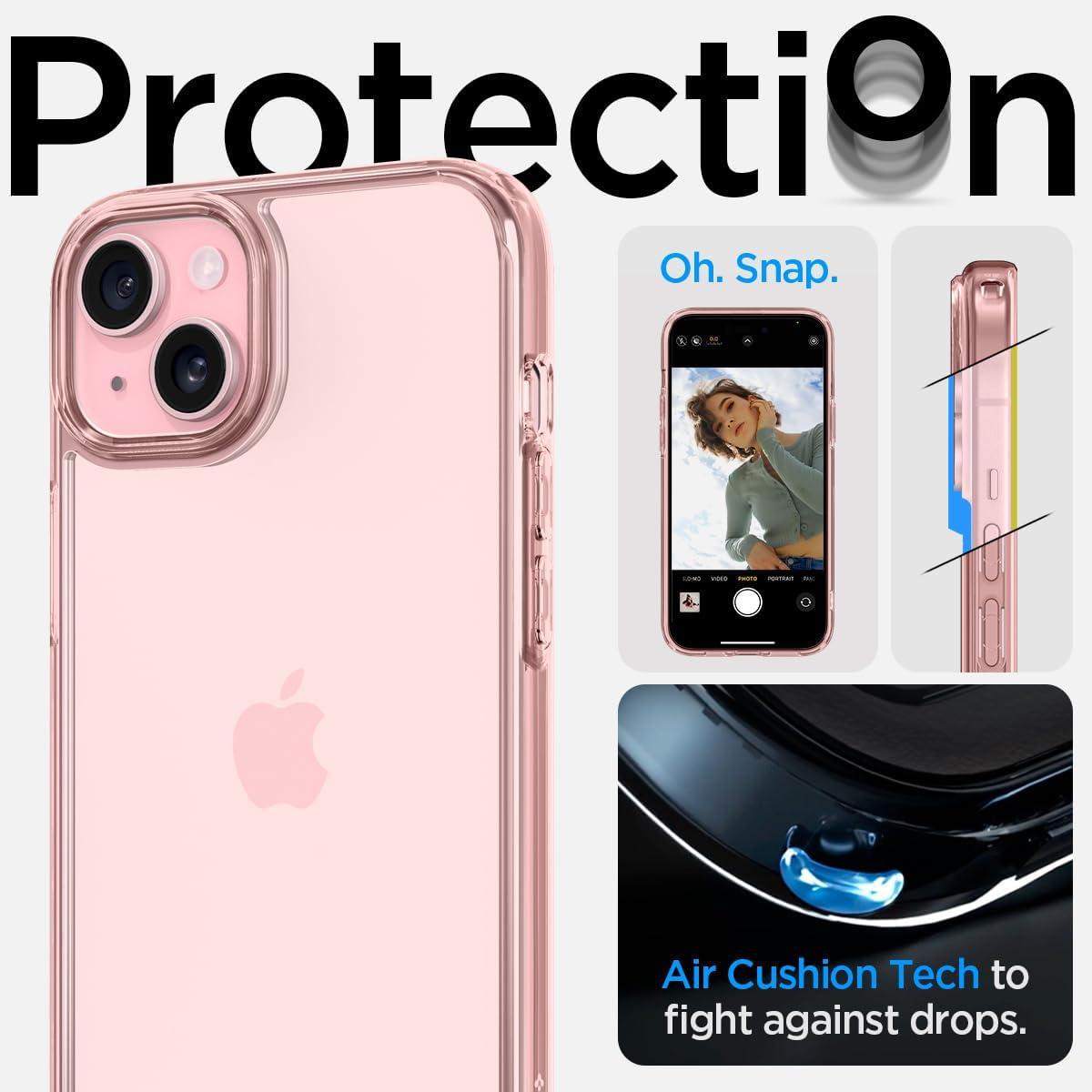 imageSpigen for iPhone 14 Case Ultra Hybrid No Magnet RingAntiYellowing Crystal ClearRose Crystal