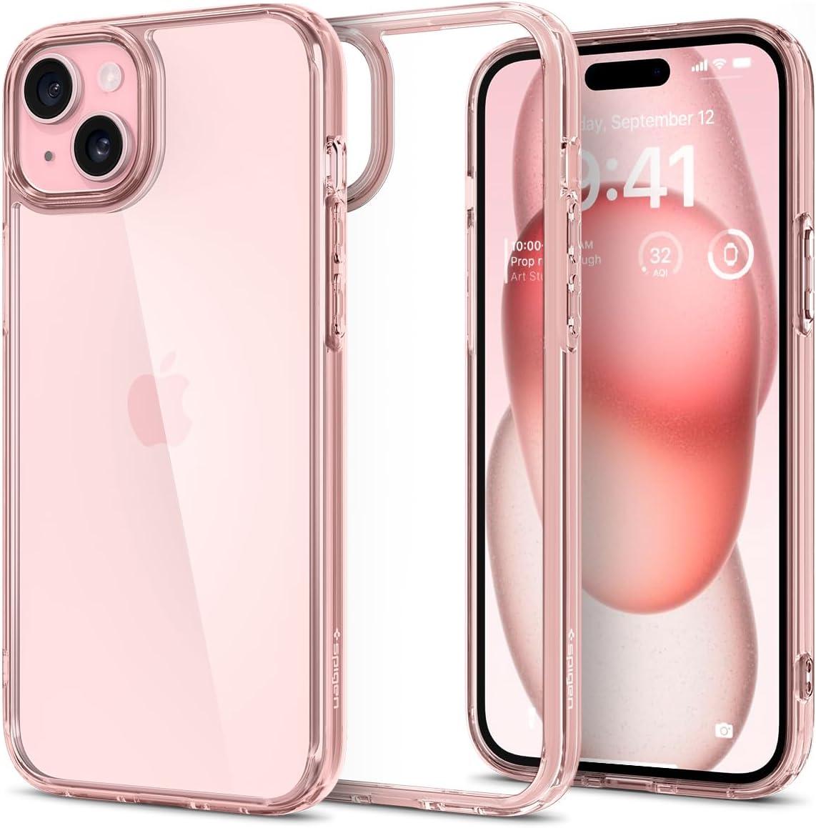 imageSpigen for iPhone 14 Case Ultra Hybrid No Magnet RingAntiYellowing Crystal ClearRose Crystal