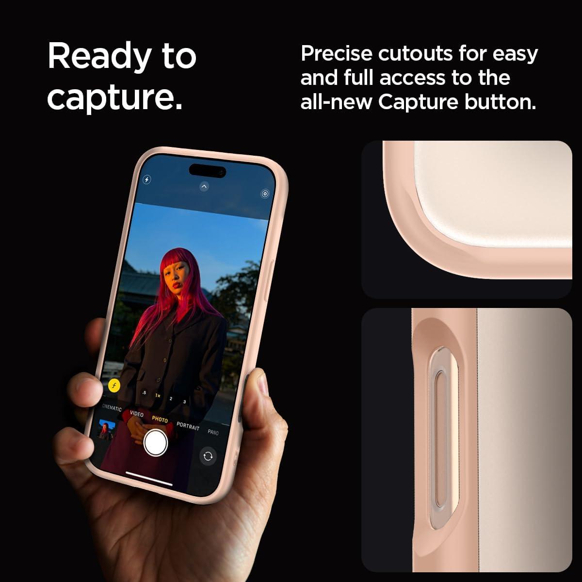 imageSpigen for iPhone 14 Case Ultra Hybrid No Magnet RingAntiYellowing Crystal ClearRose Titanium